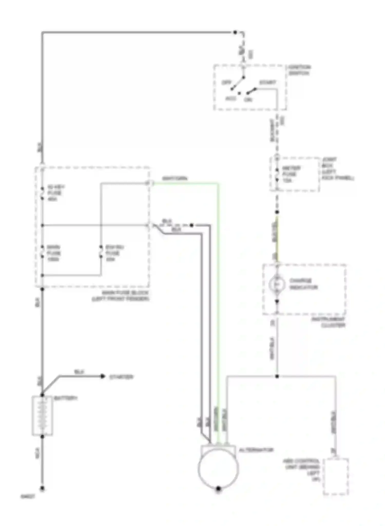 626 Mazda GD (1987-1996): Charging circuit