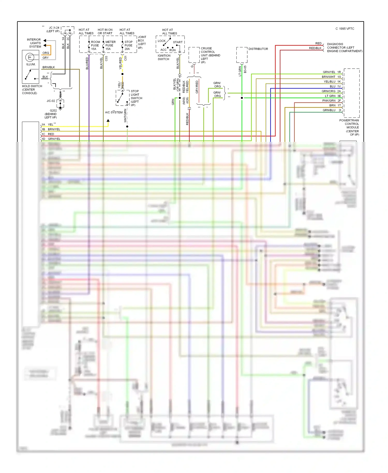 Mazda 626 GD (1987-1996) atf thermo- sensor sensor sensor sensor sensor wiring diagram  (1 of 1)