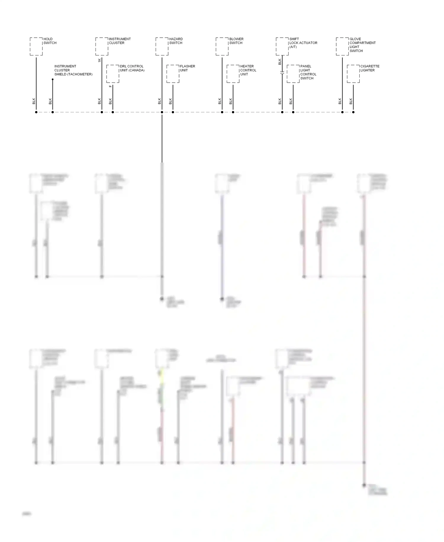 Mazda 626 GD (1987-1996) powertrain control module wiring diagram  (5 of 7)