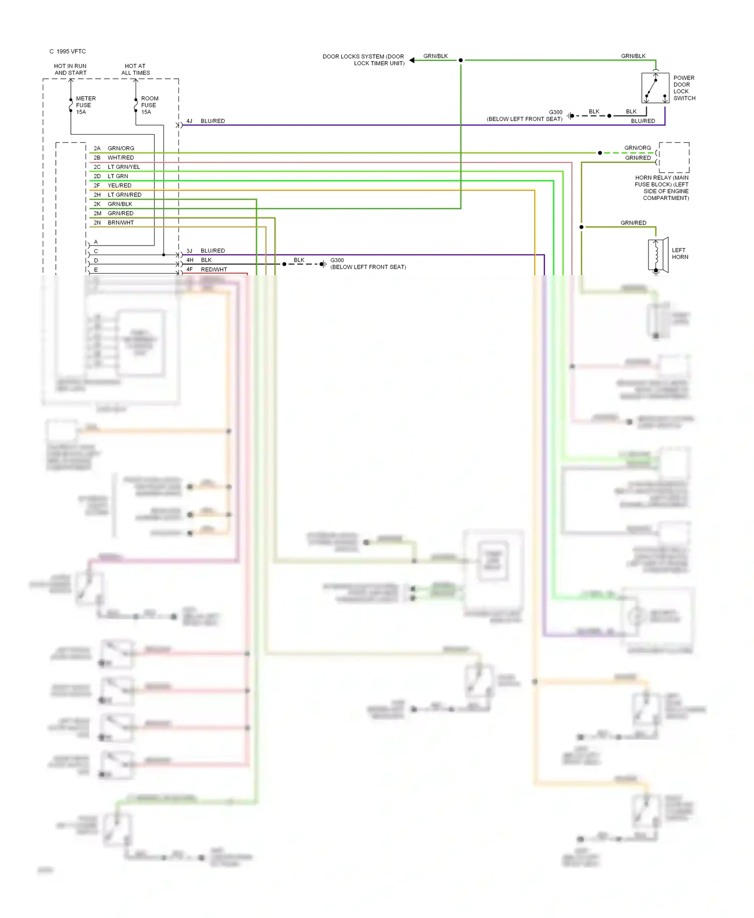Mazda 626 GD (1987-1996) security indicator wiring diagram  (1 of 1)