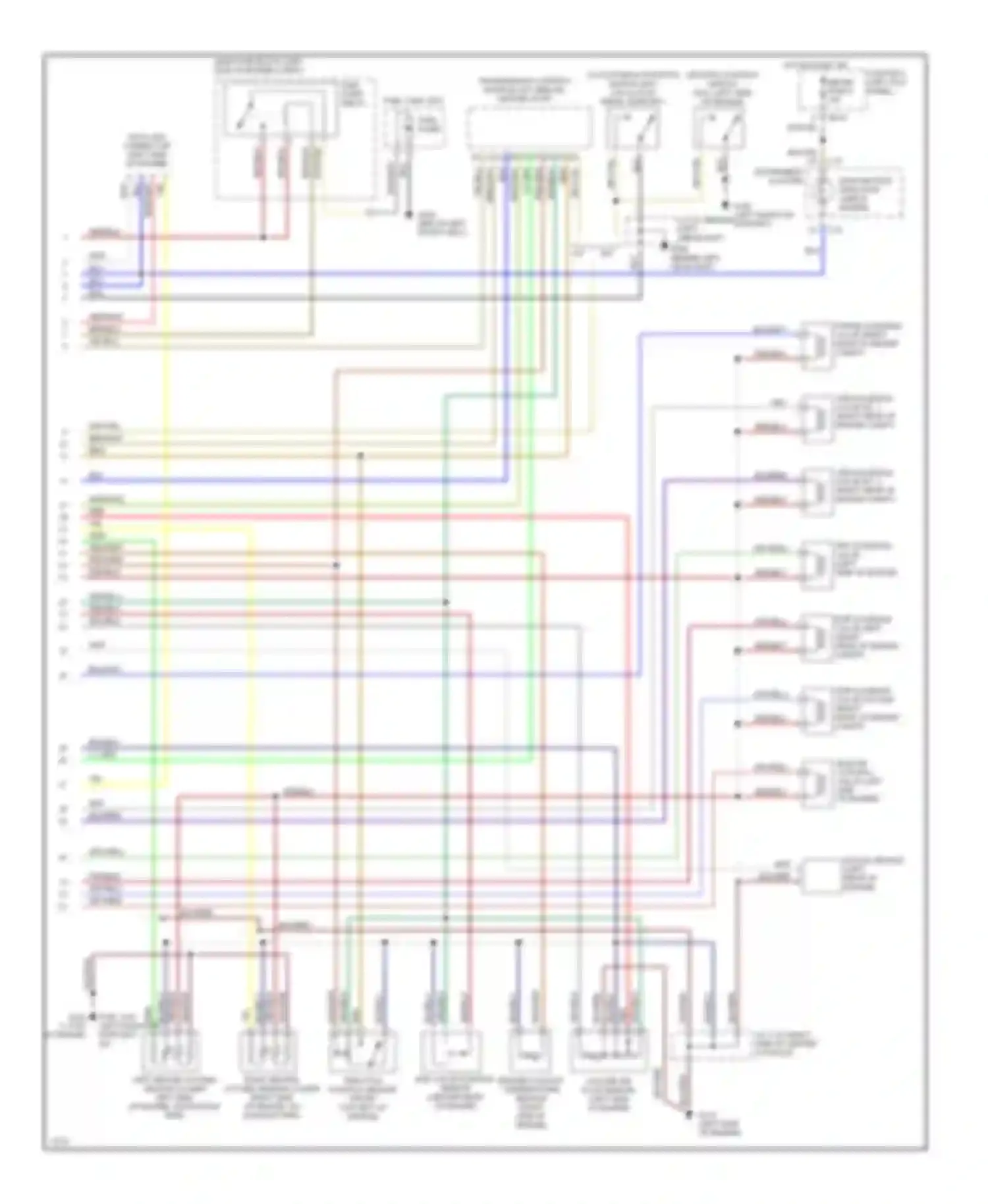 626 Mazda GE (1991-1997): Wiring diagram engine performance 2.5ls (2 of 2)