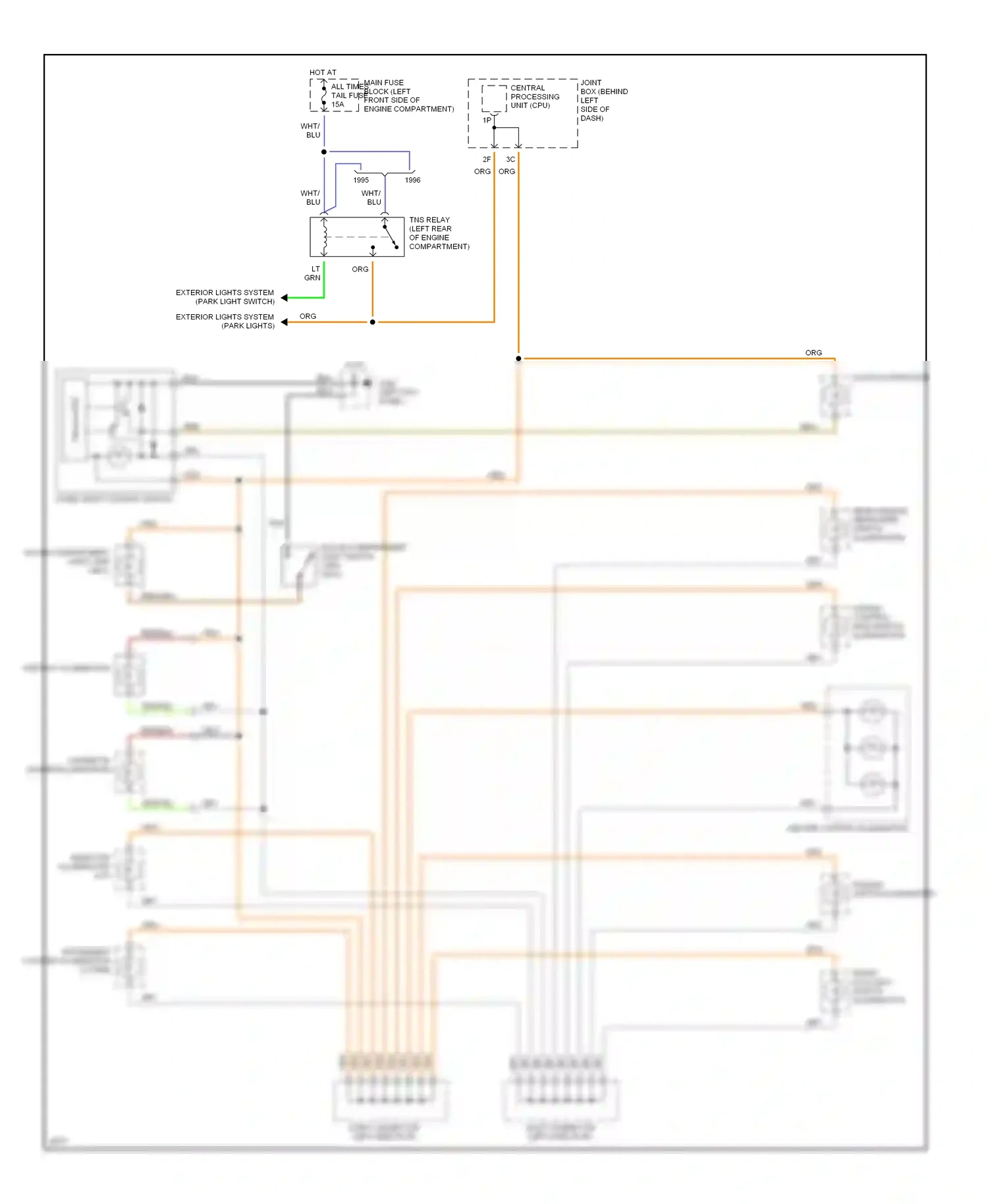 Mazda 626 GE (1991-1997) central processing unit (cpu) wiring diagram  (5 of 6)