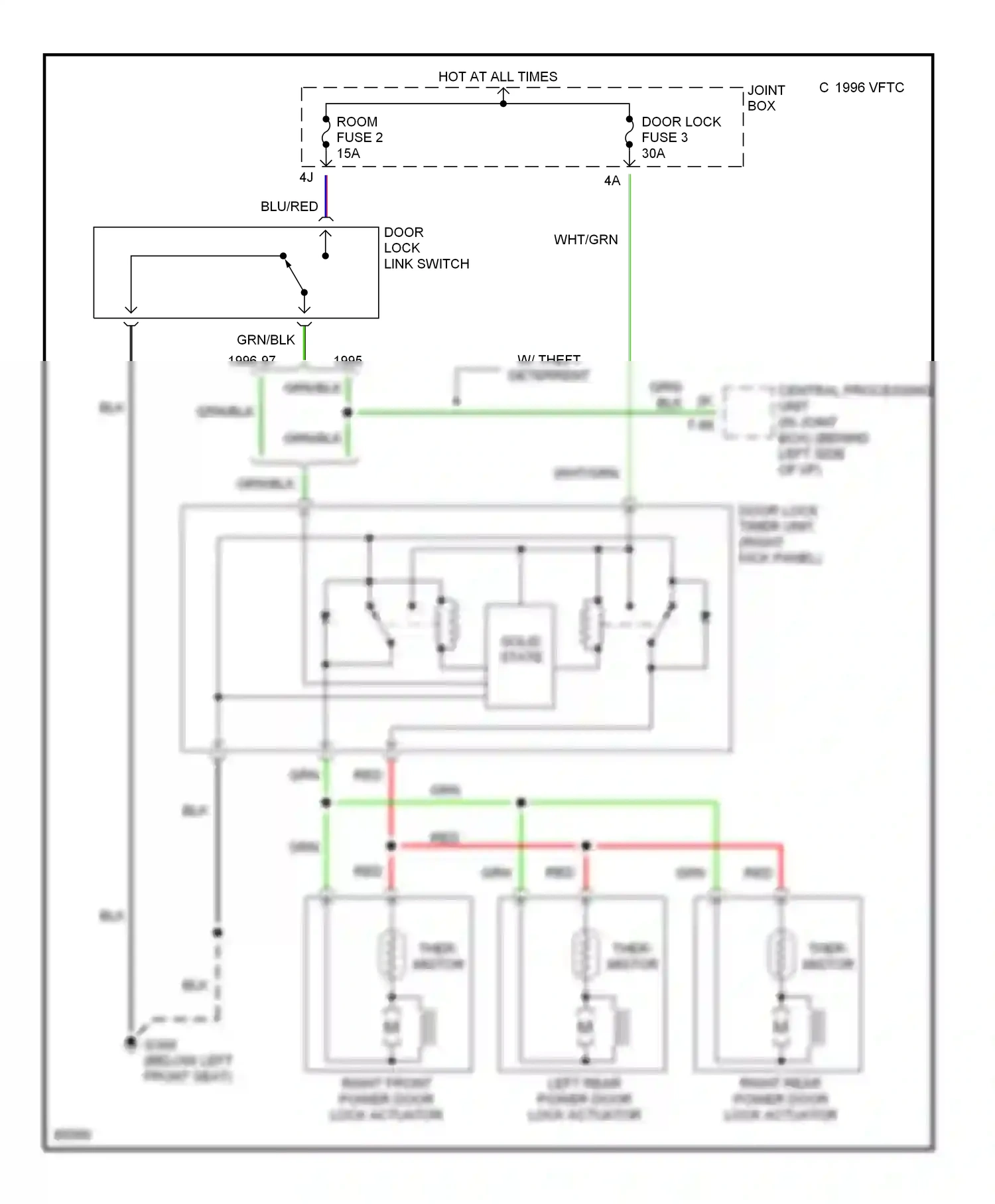 Mazda 626 GE (1991-1997) solid state wiring diagram  (1 of 1)