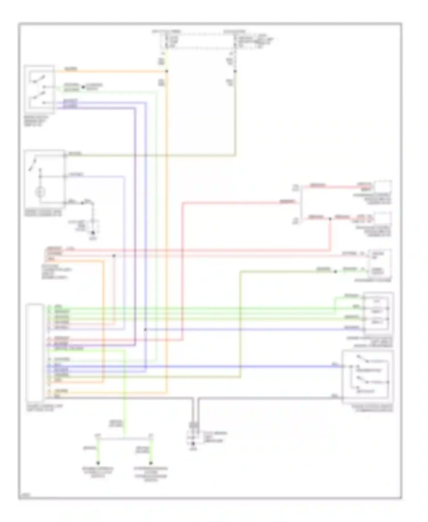 Wiring diagram speed circuit for Mazda 626 GE (1991-1997) (1 of 1)