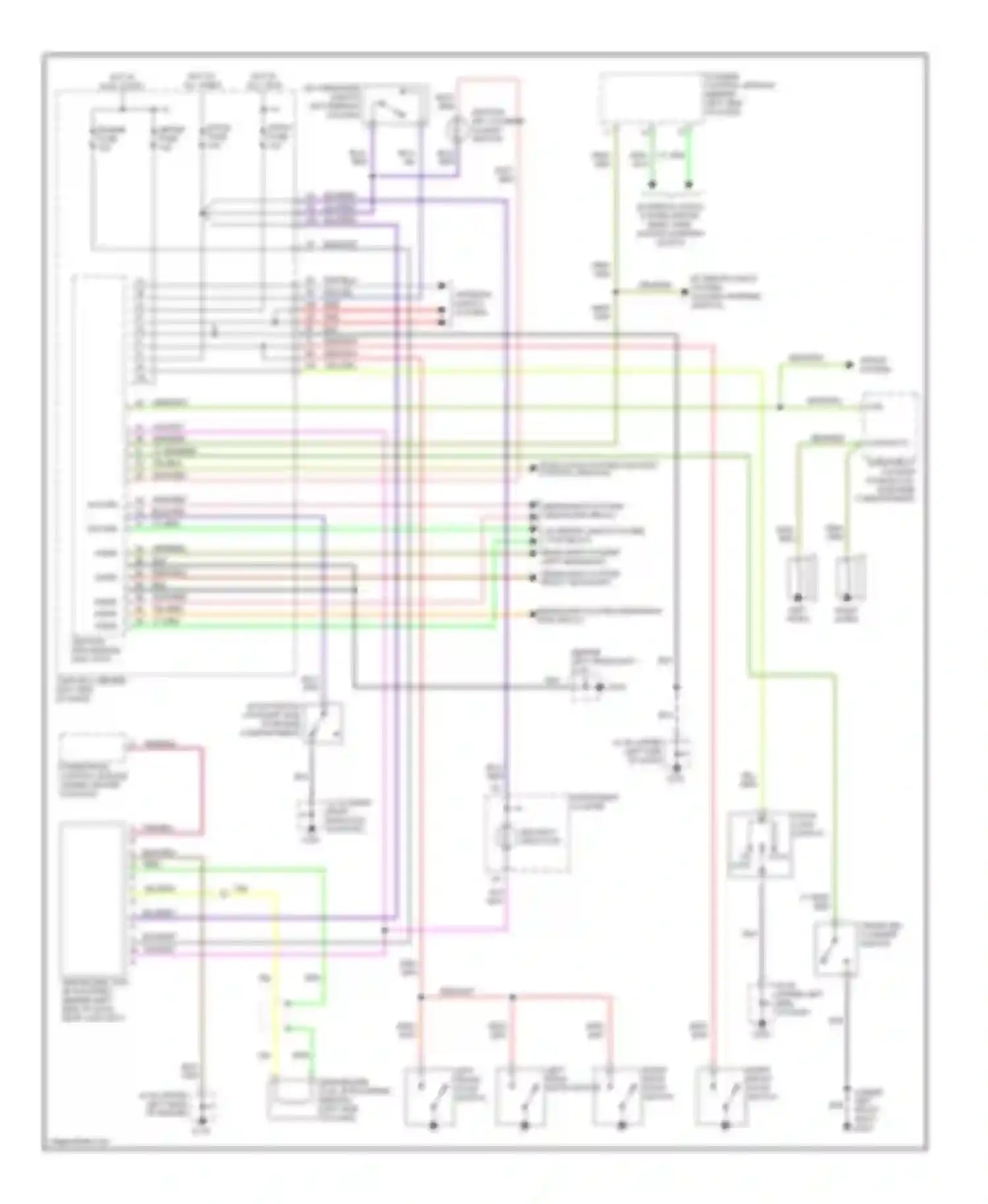 626 Mazda GF (1997-2002): Anti-theft circuit