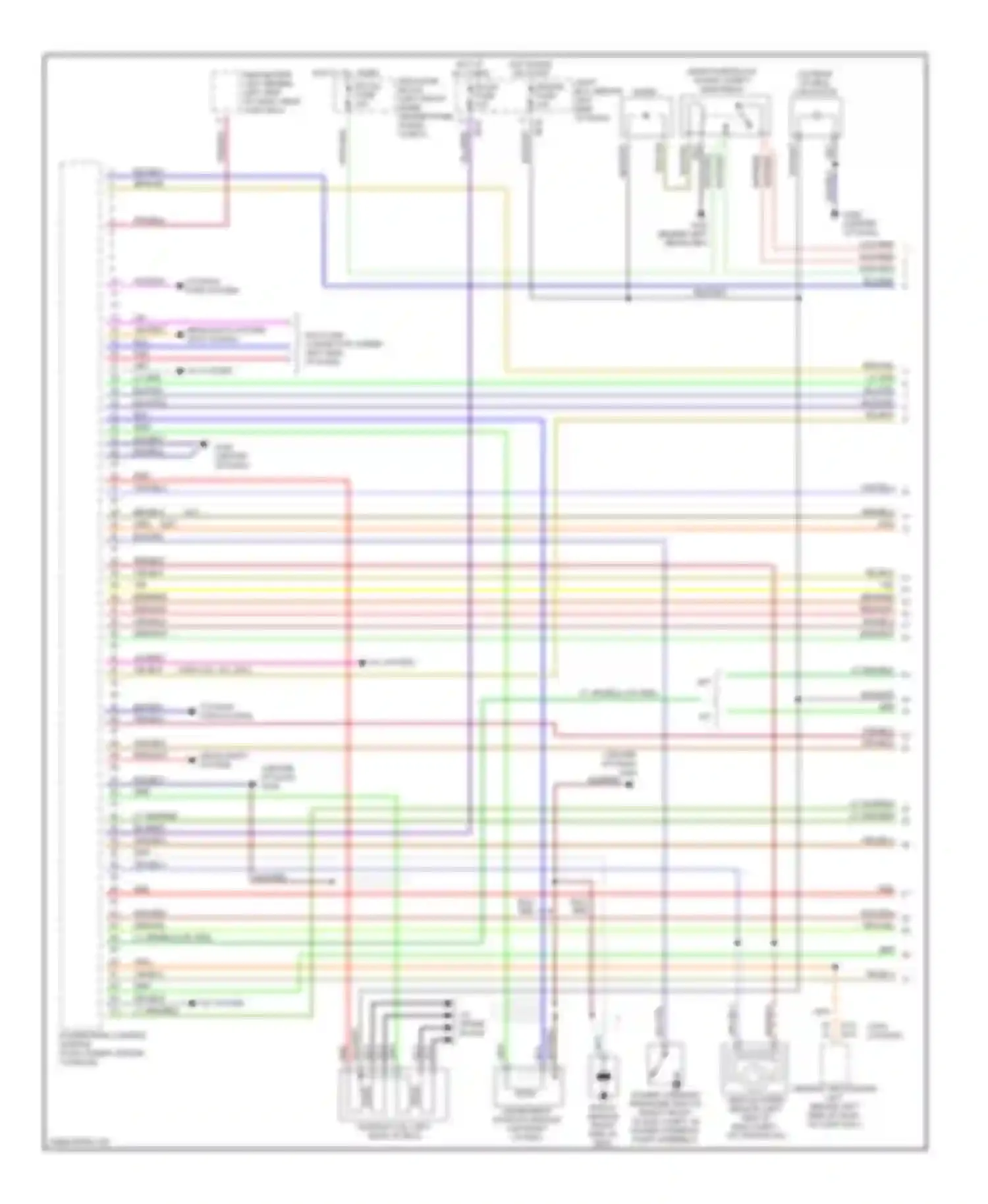 626 Mazda GF (1997-2002): Wiring diagram engine performance 2.0ls (1 of 3)