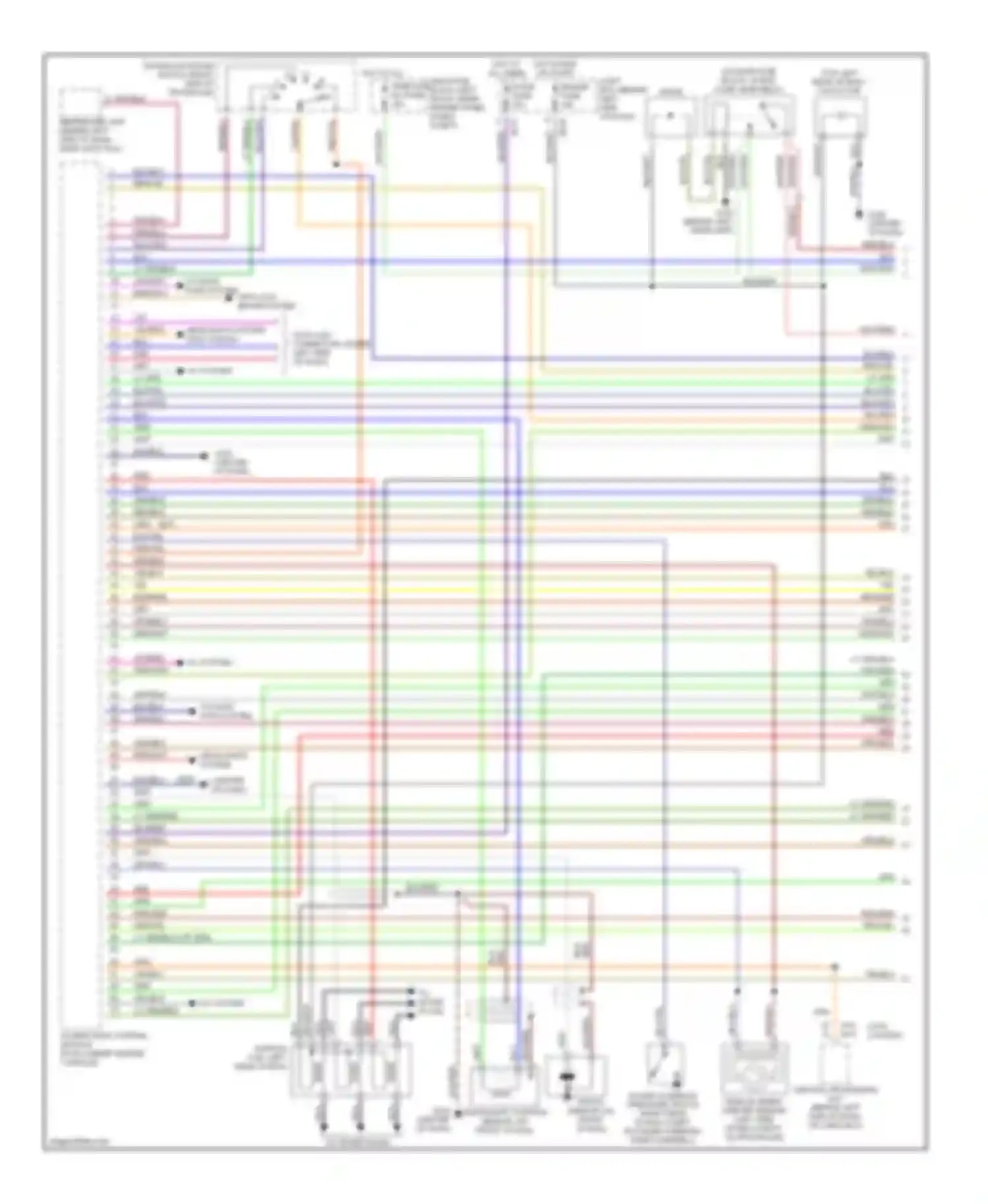 626 Mazda GF (1997-2002): Wiring diagram engine performance 2.5ls (1 of 3)