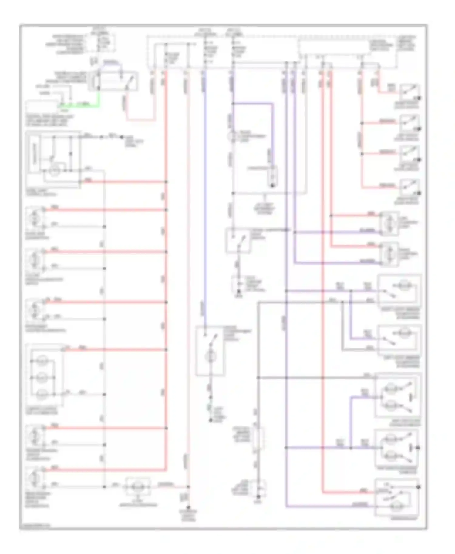 626 Mazda GF (1997-2002): Interior light circuit
