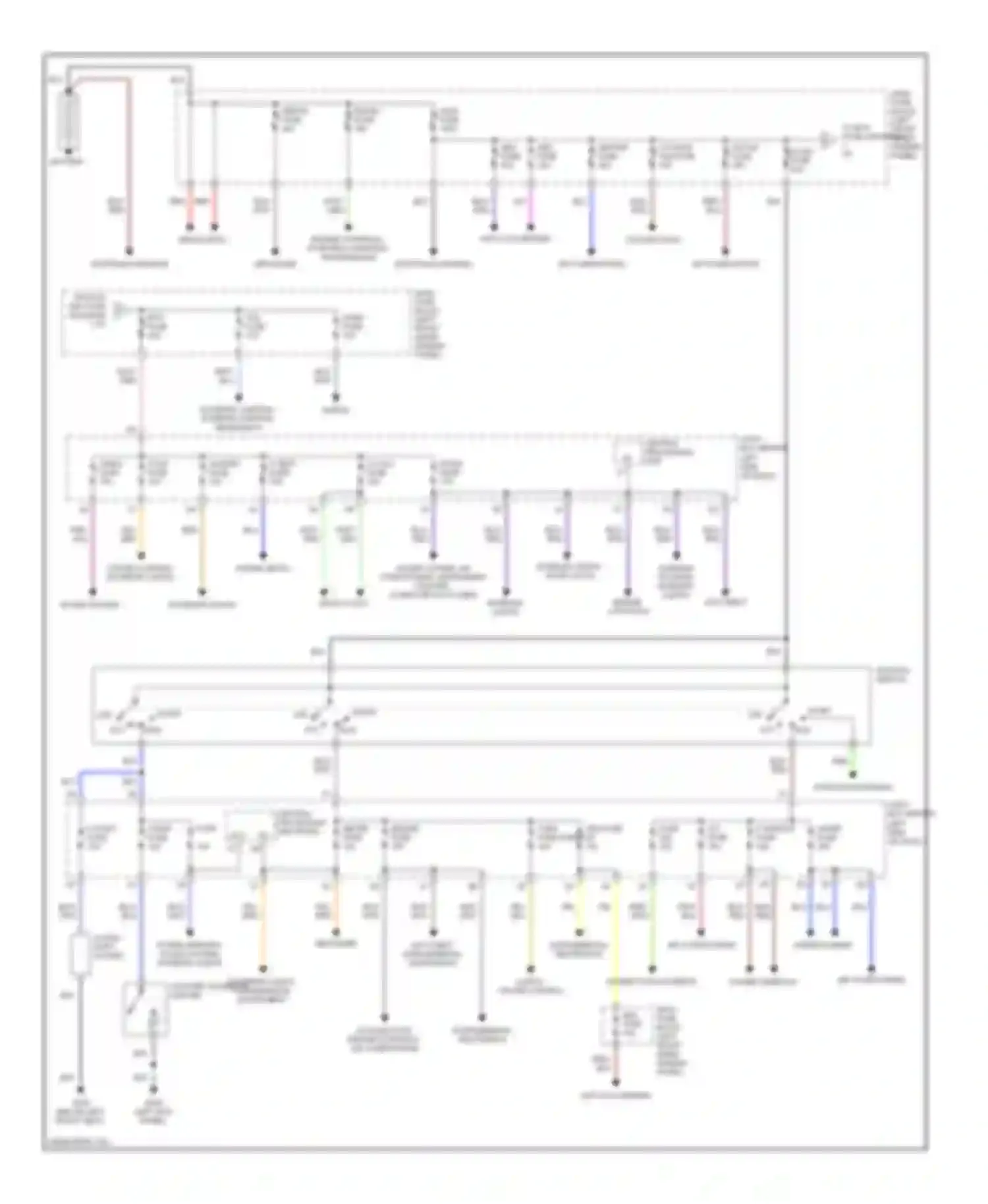 626 Mazda GF (1997-2002): Power distribution circuit