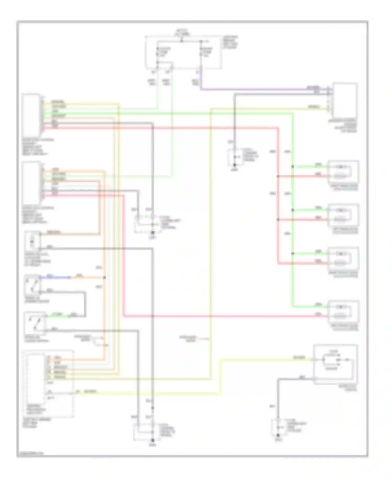 626 Mazda GF (1997-2002): Power door lock circuit