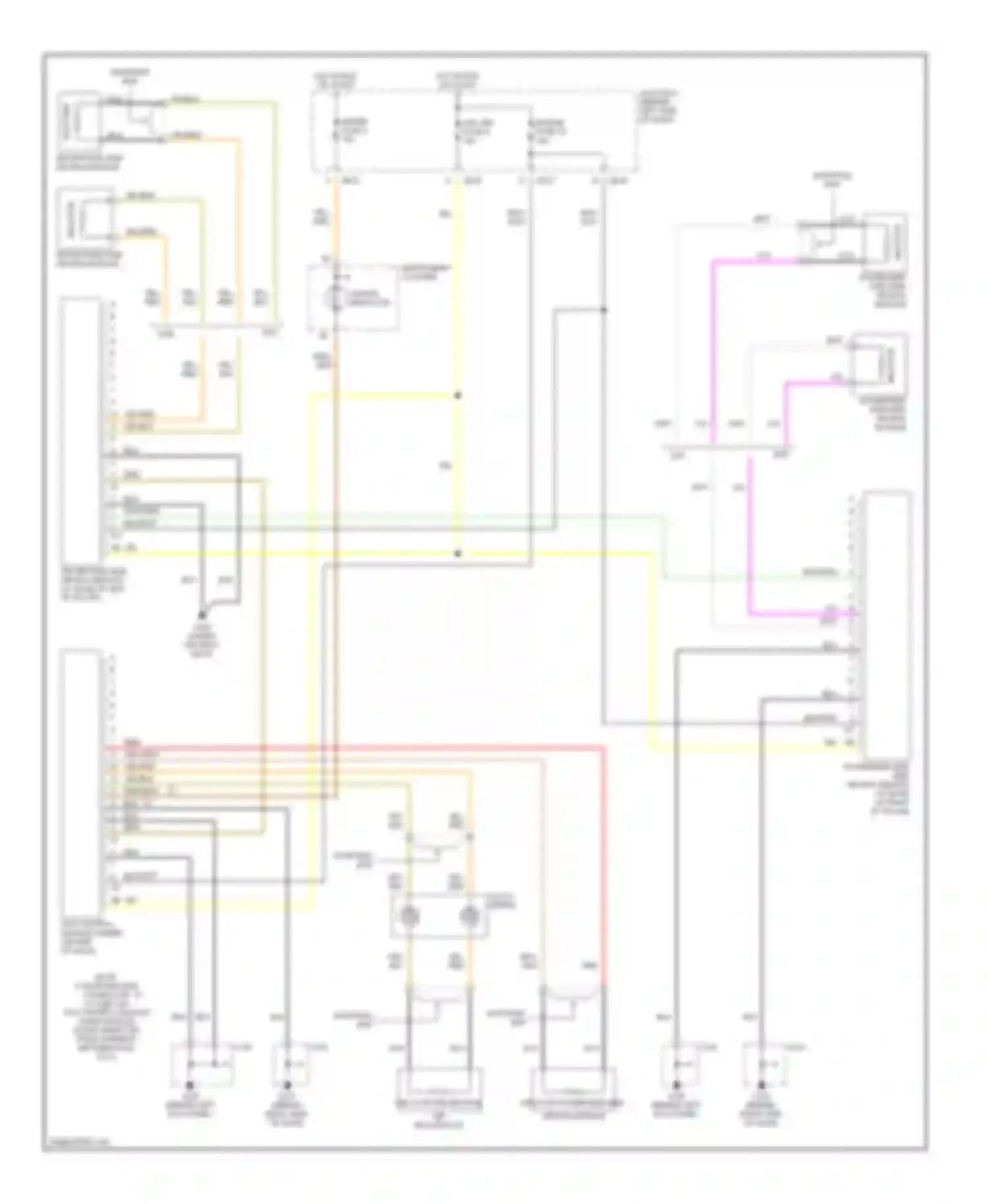 626 Mazda GF (1997-2002): Supplemental restraint circuit, with side airbag