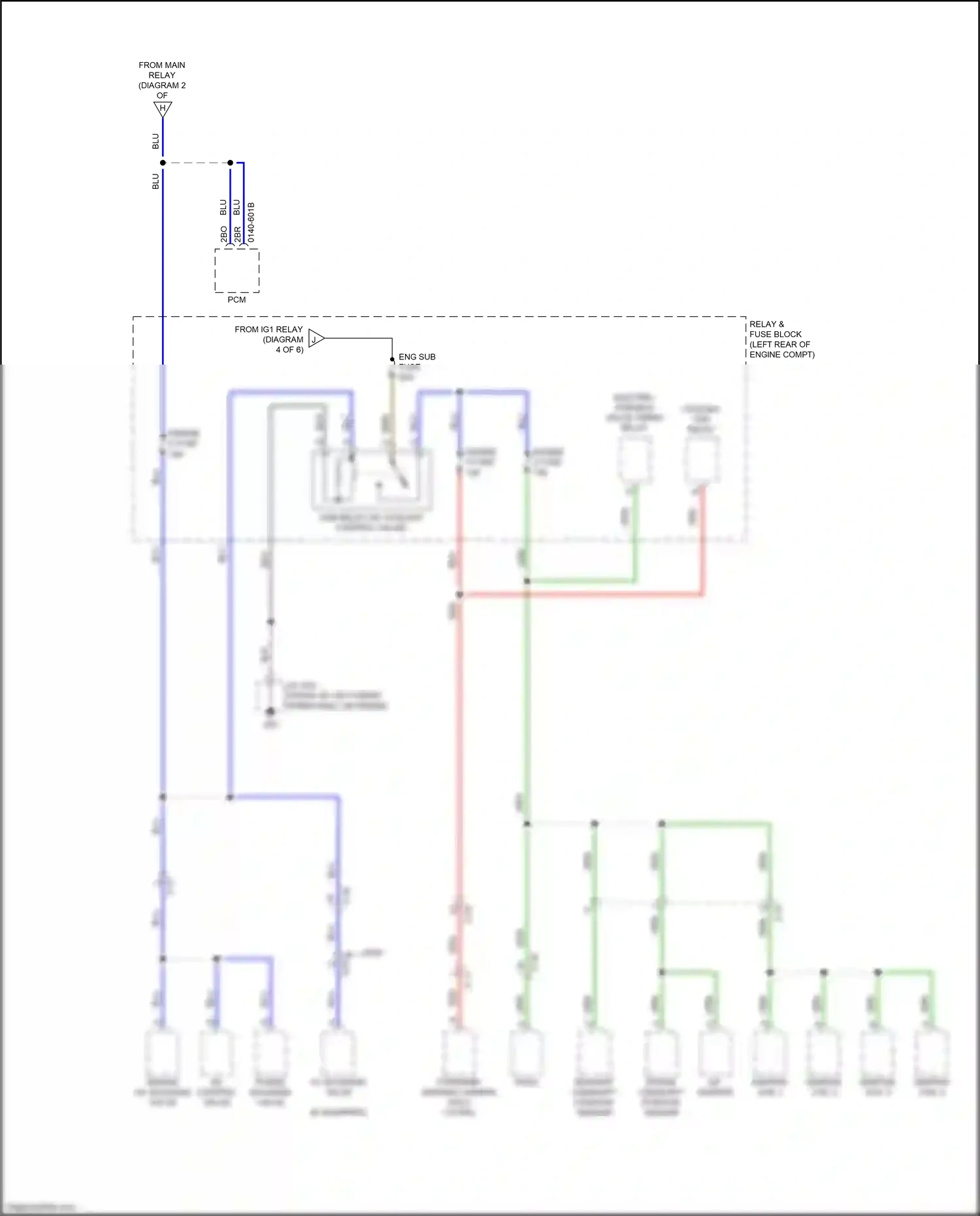 Wiring diagram a/f sensor for Mazda CX-3 I facelift (2018-2024) (2 of 2)