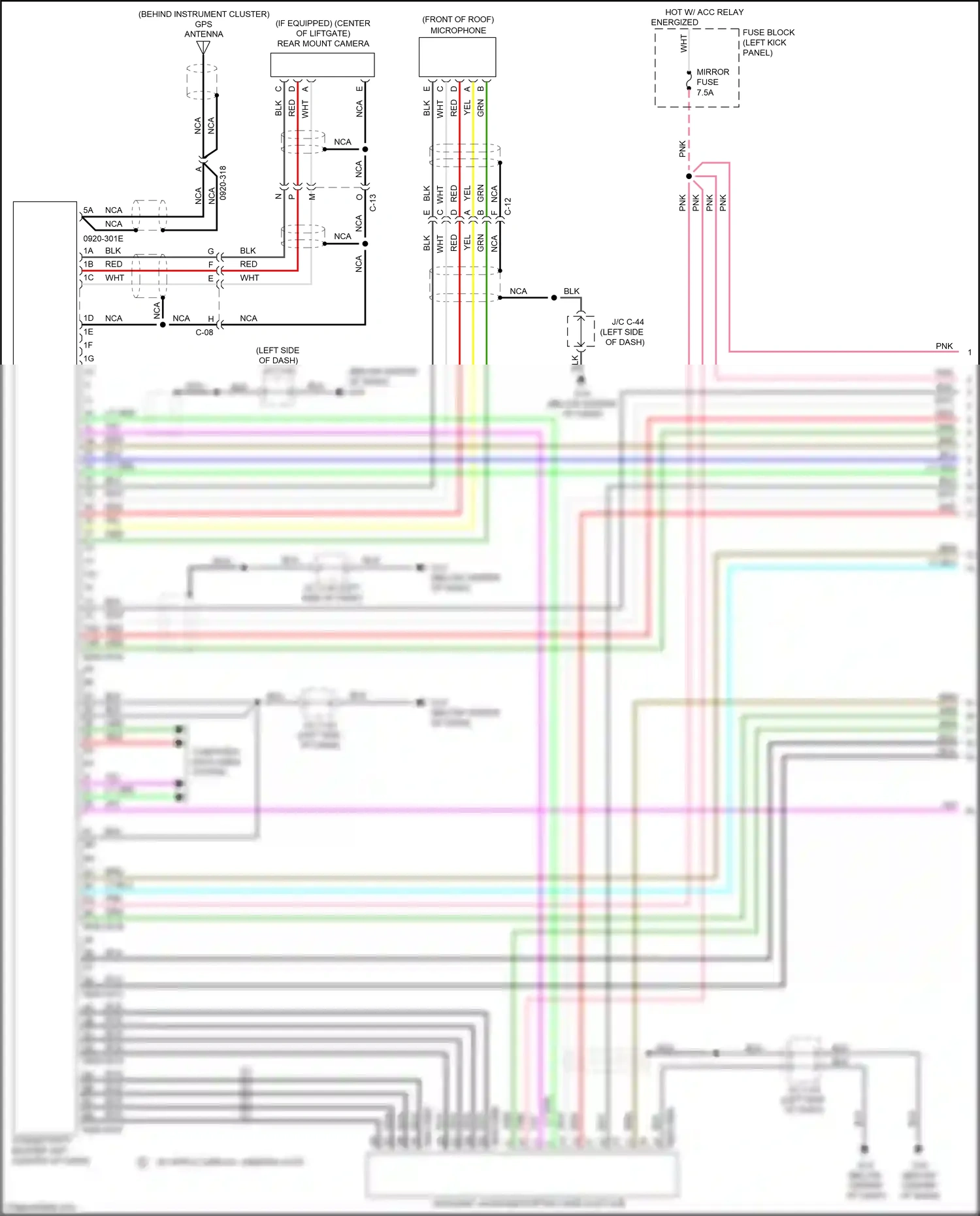 Wiring diagram blk for Mazda CX-3 I facelift (2018-2024) (33 of 127)