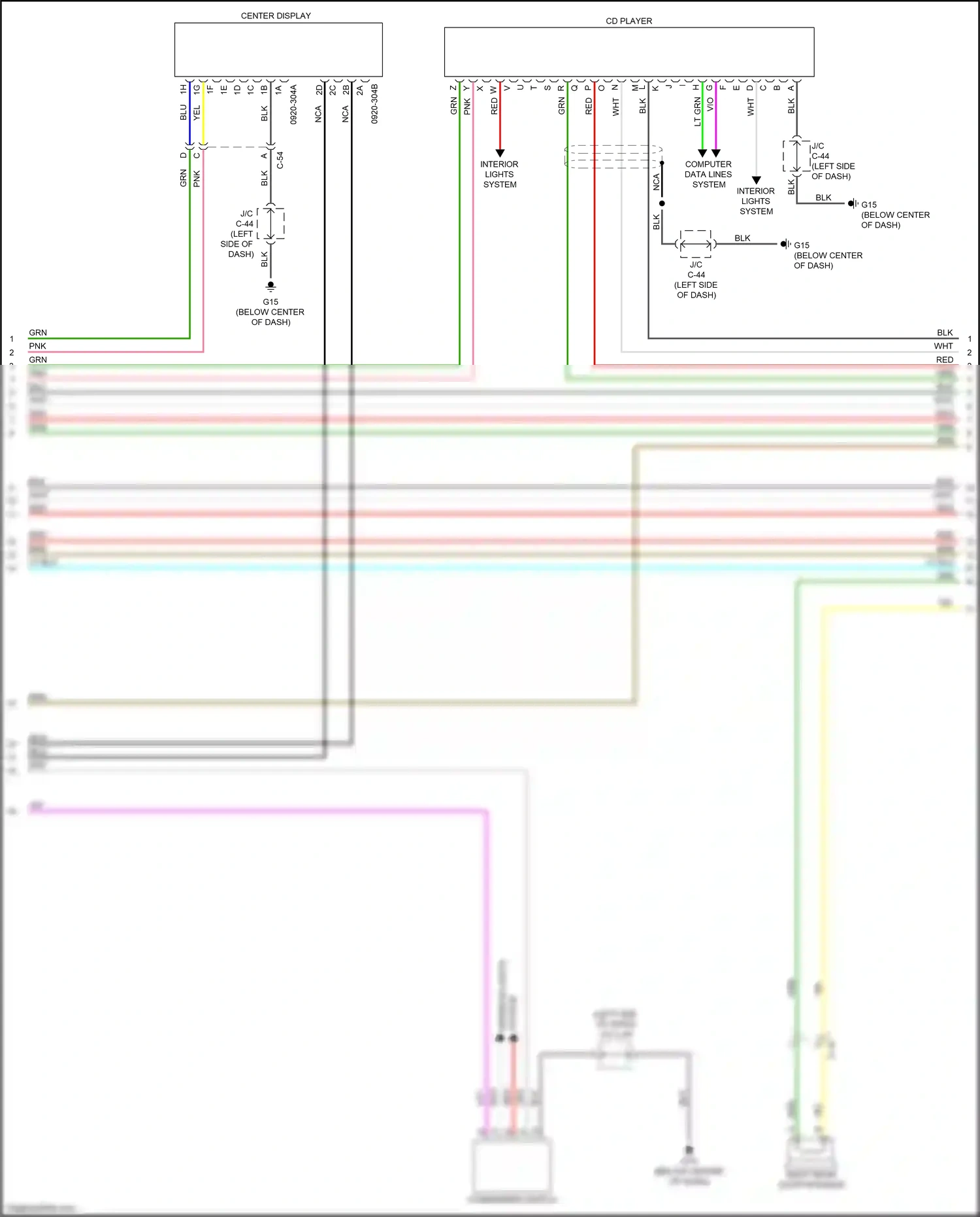 Wiring diagram blk for Mazda CX-3 I facelift (2018-2024) (25 of 127)