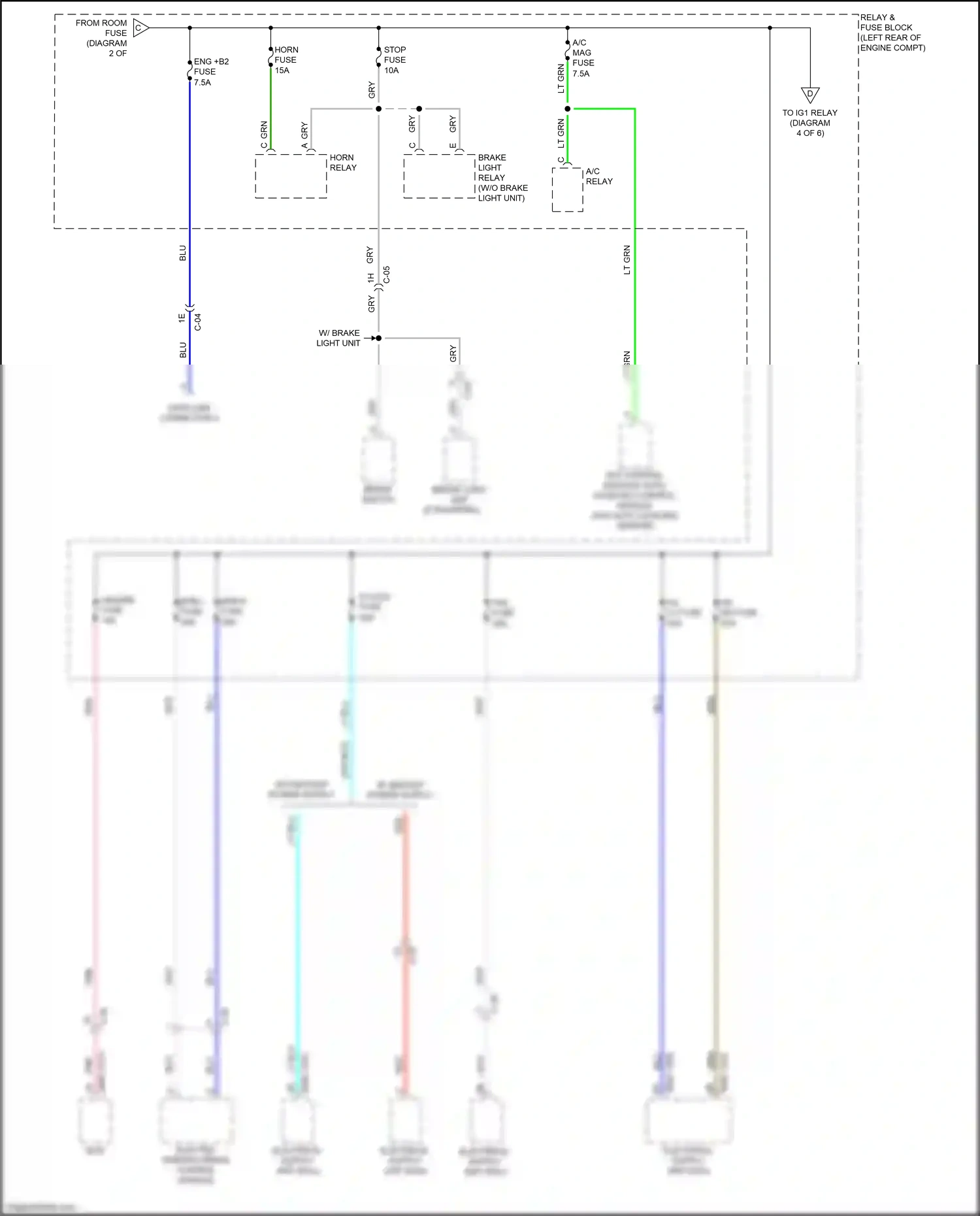 Wiring diagram blu for Mazda CX-3 I facelift (2018-2024) (117 of 132)