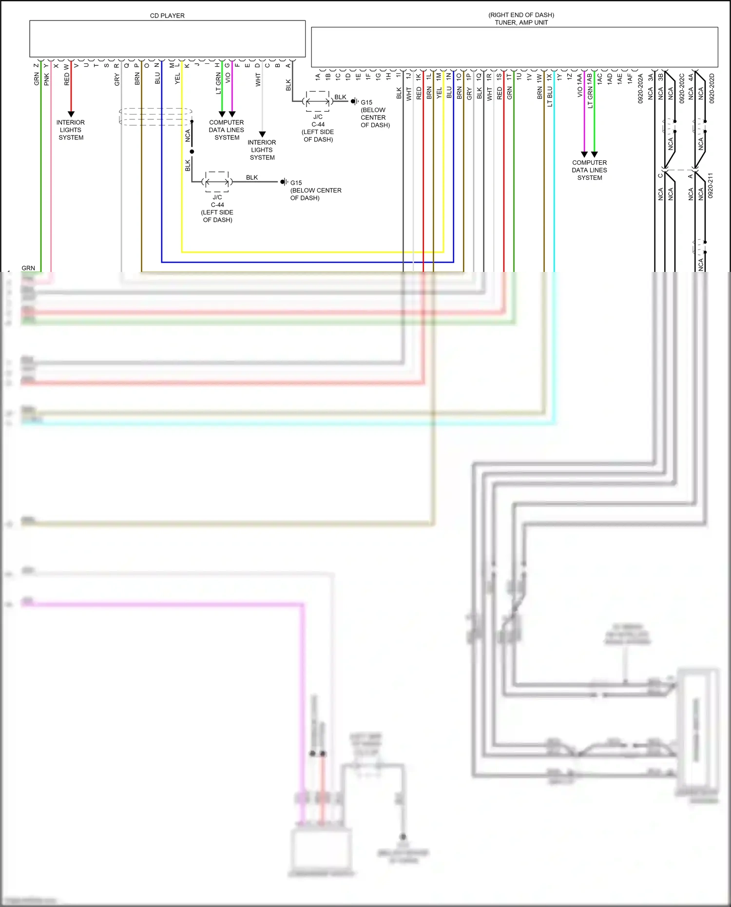 Wiring diagram blu for Mazda CX-3 I facelift (2018-2024) (16 of 132)