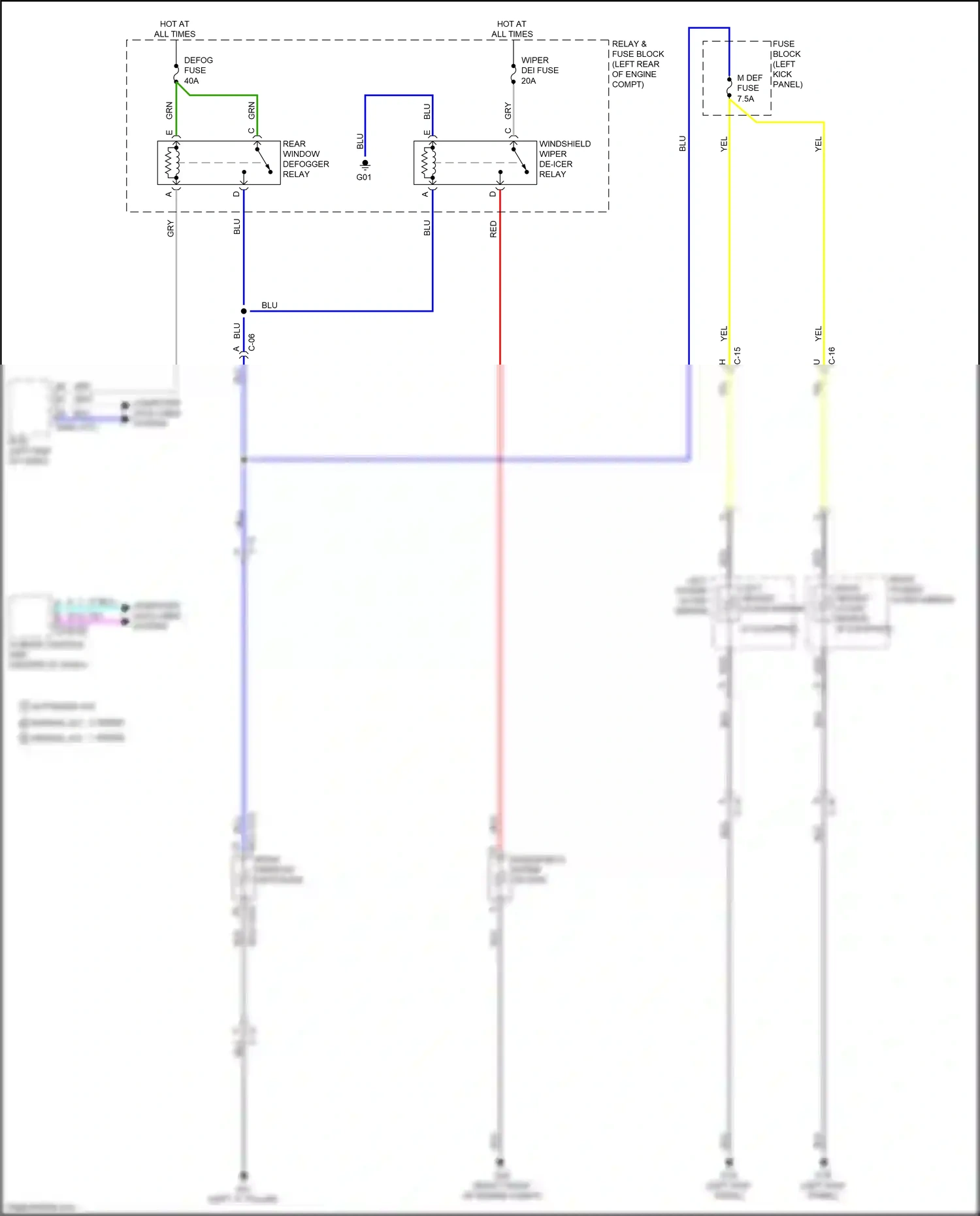 Wiring diagram blu for Mazda CX-3 I facelift (2018-2024) (68 of 132)