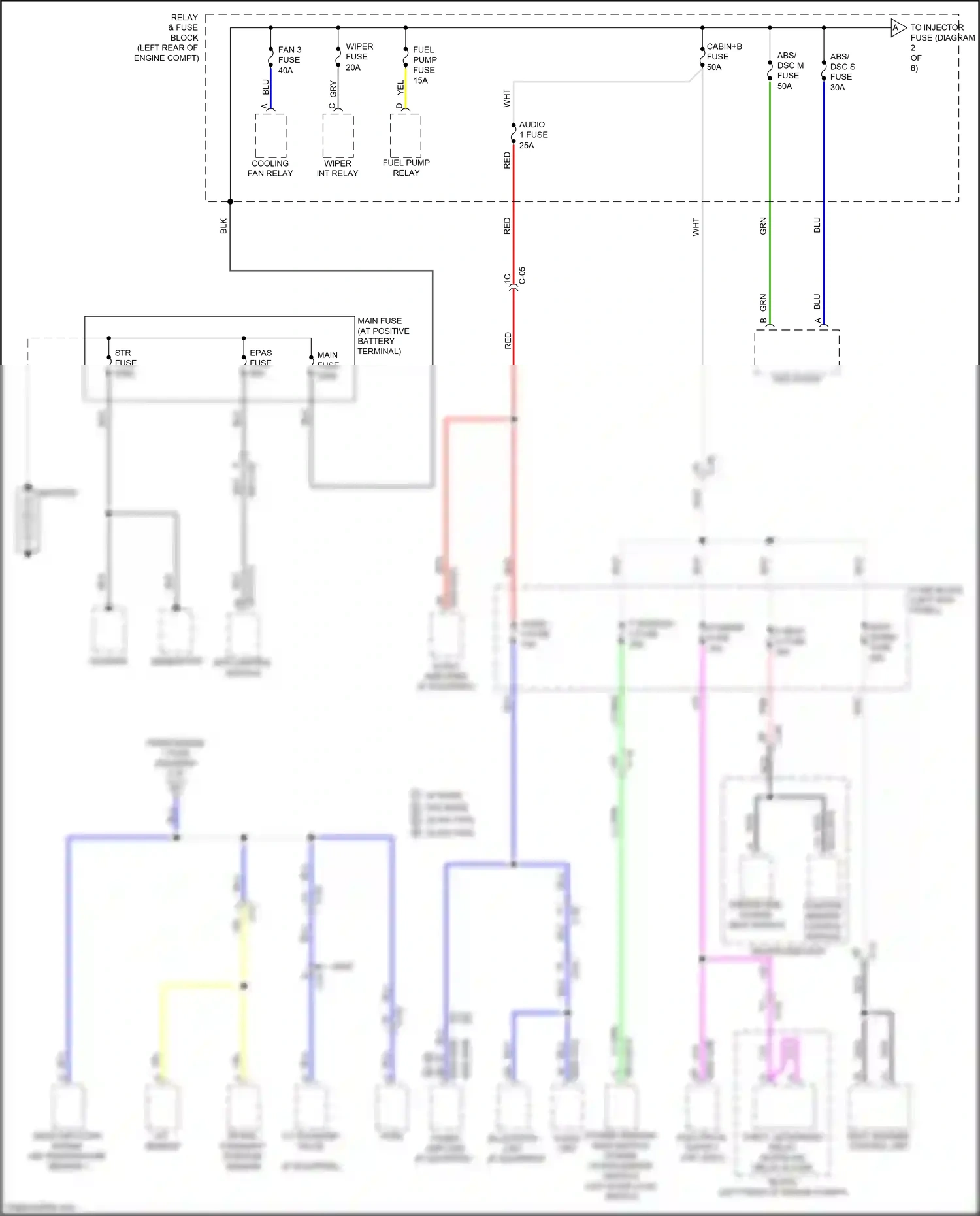 Wiring diagram blu for Mazda CX-3 I facelift (2018-2024) (115 of 132)