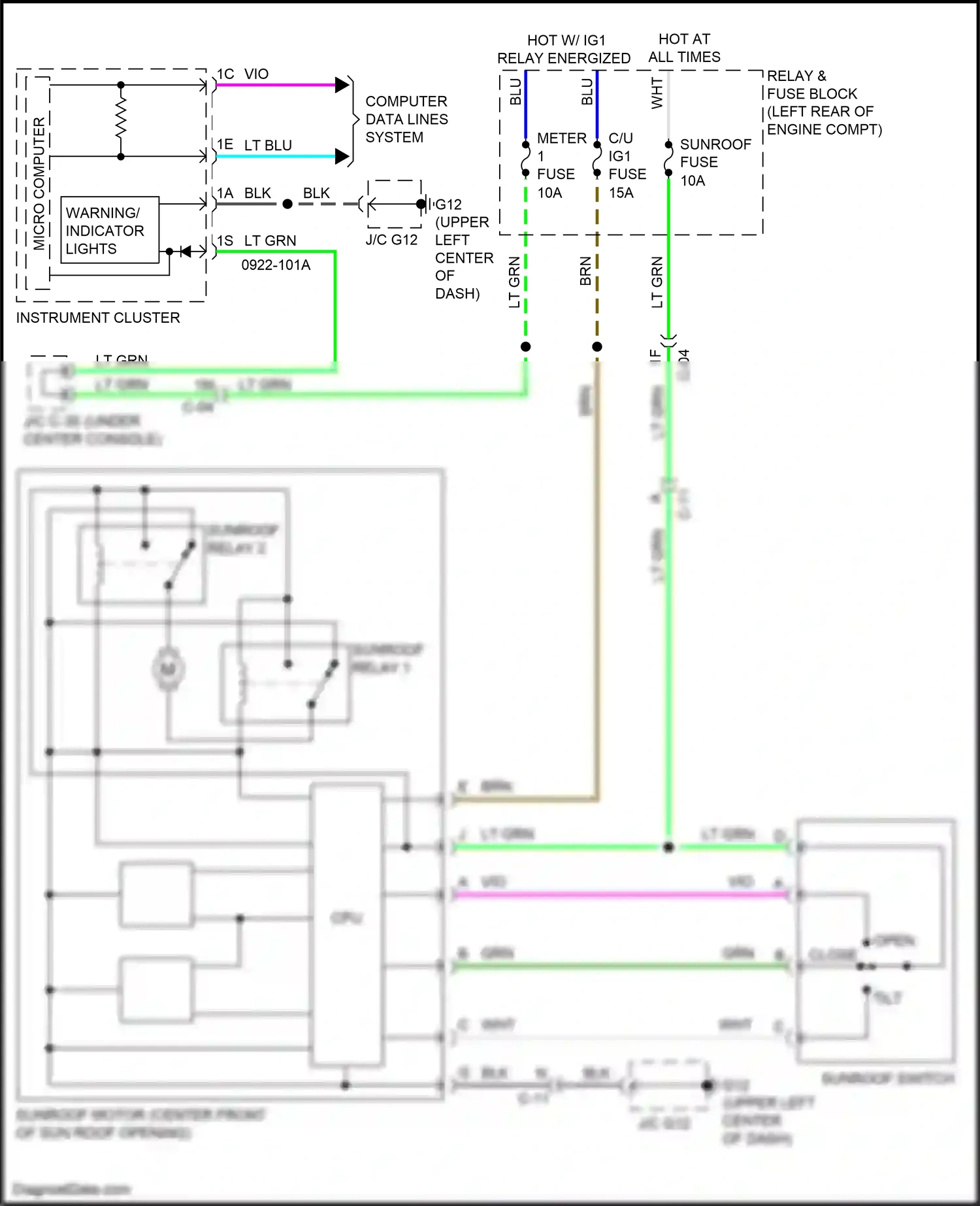 Wiring diagram blu for Mazda CX-3 I facelift (2018-2024) (20 of 132)