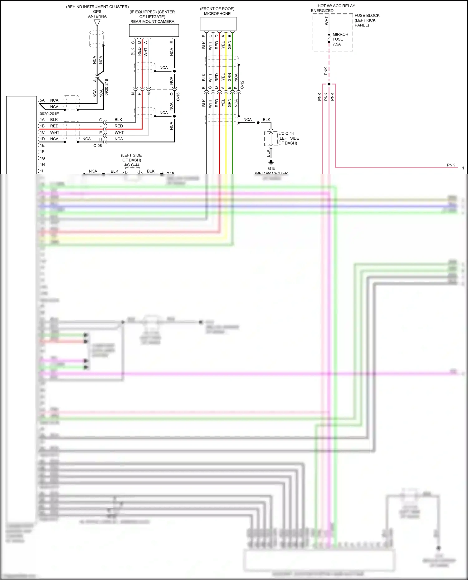 Wiring diagram blu for Mazda CX-3 I facelift (2018-2024) (37 of 132)