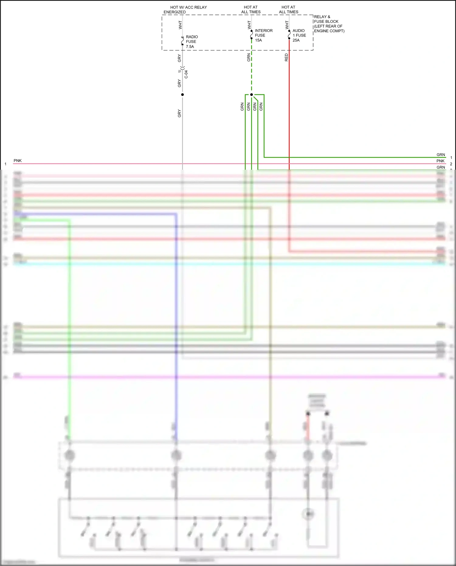 Wiring diagram brn for Mazda CX-3 I facelift (2018-2024) (72 of 116)