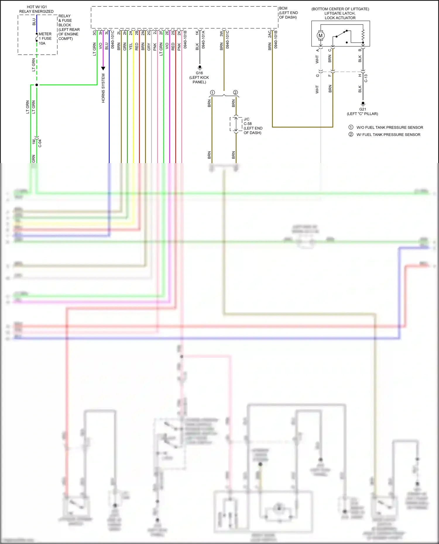 Wiring diagram brn for Mazda CX-3 I facelift (2018-2024) (19 of 116)