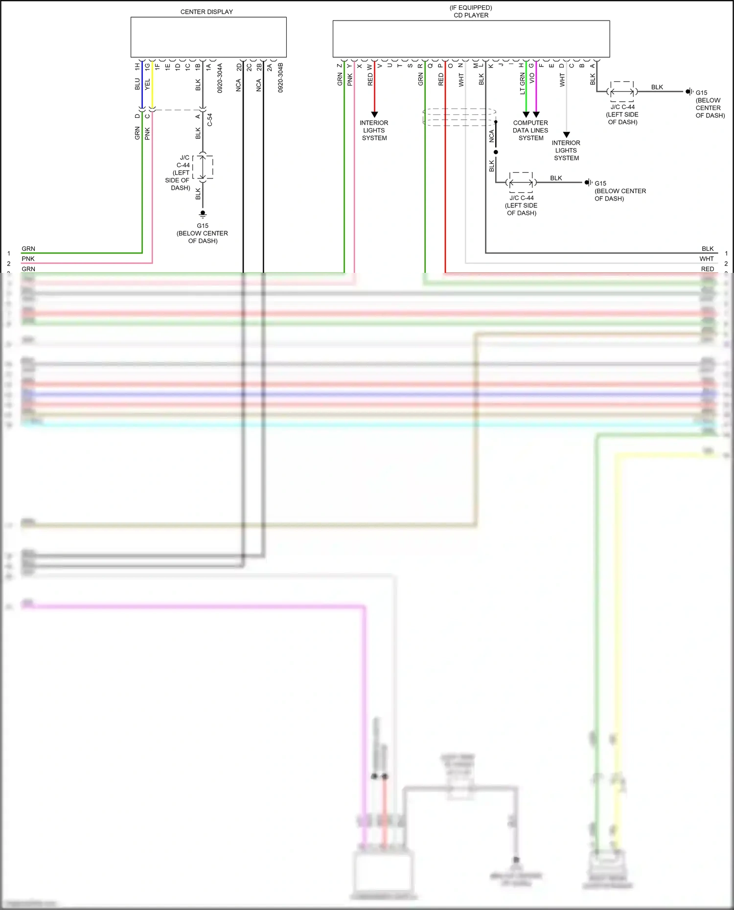 Wiring diagram brn for Mazda CX-3 I facelift (2018-2024) (32 of 116)