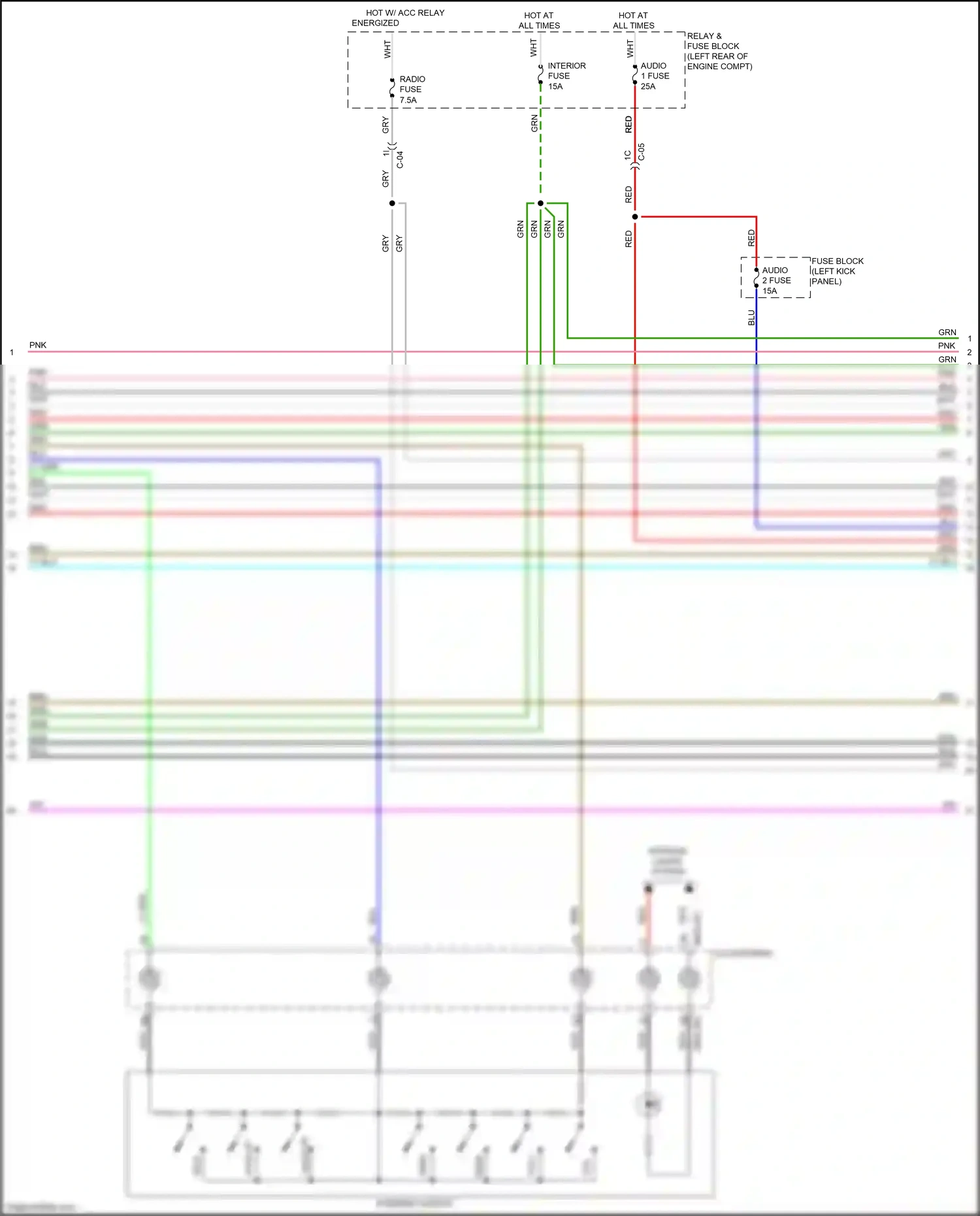Wiring diagram c-05 for Mazda CX-3 I facelift (2018-2024) (5 of 34)