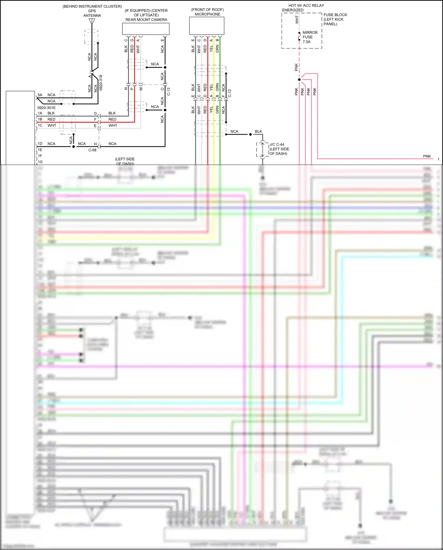 Wiring diagram c-08 for Mazda CX-3 I facelift (2018-2024) (4 of 23)