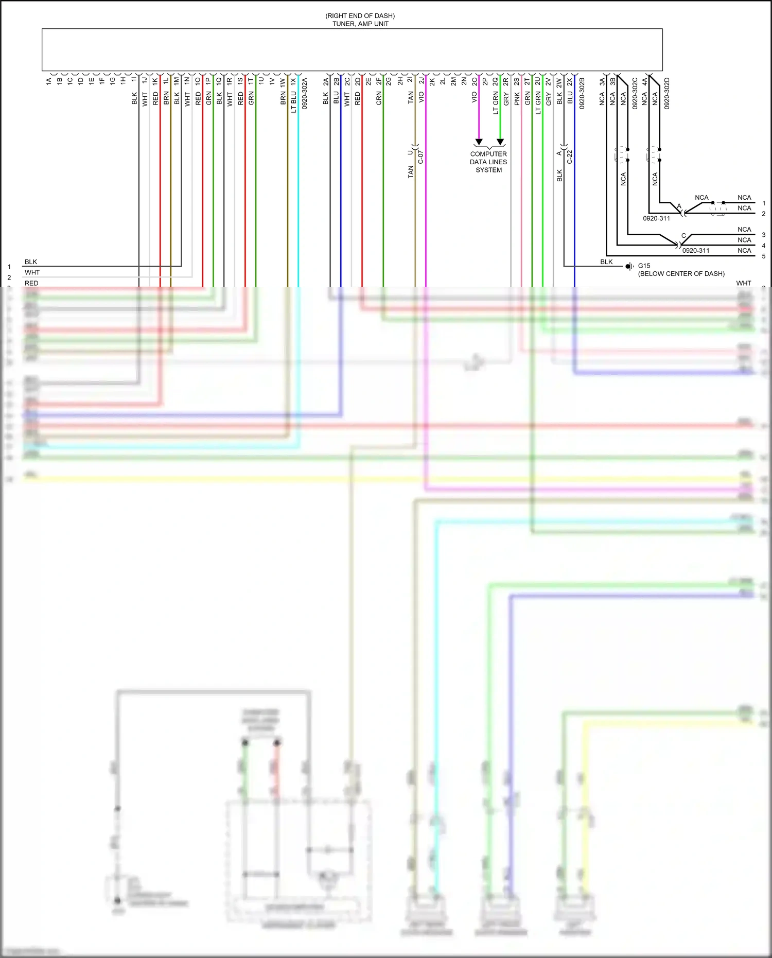 Wiring diagram computer data lines system for Mazda CX-3 I facelift (2018-2024) (24 of 81)
