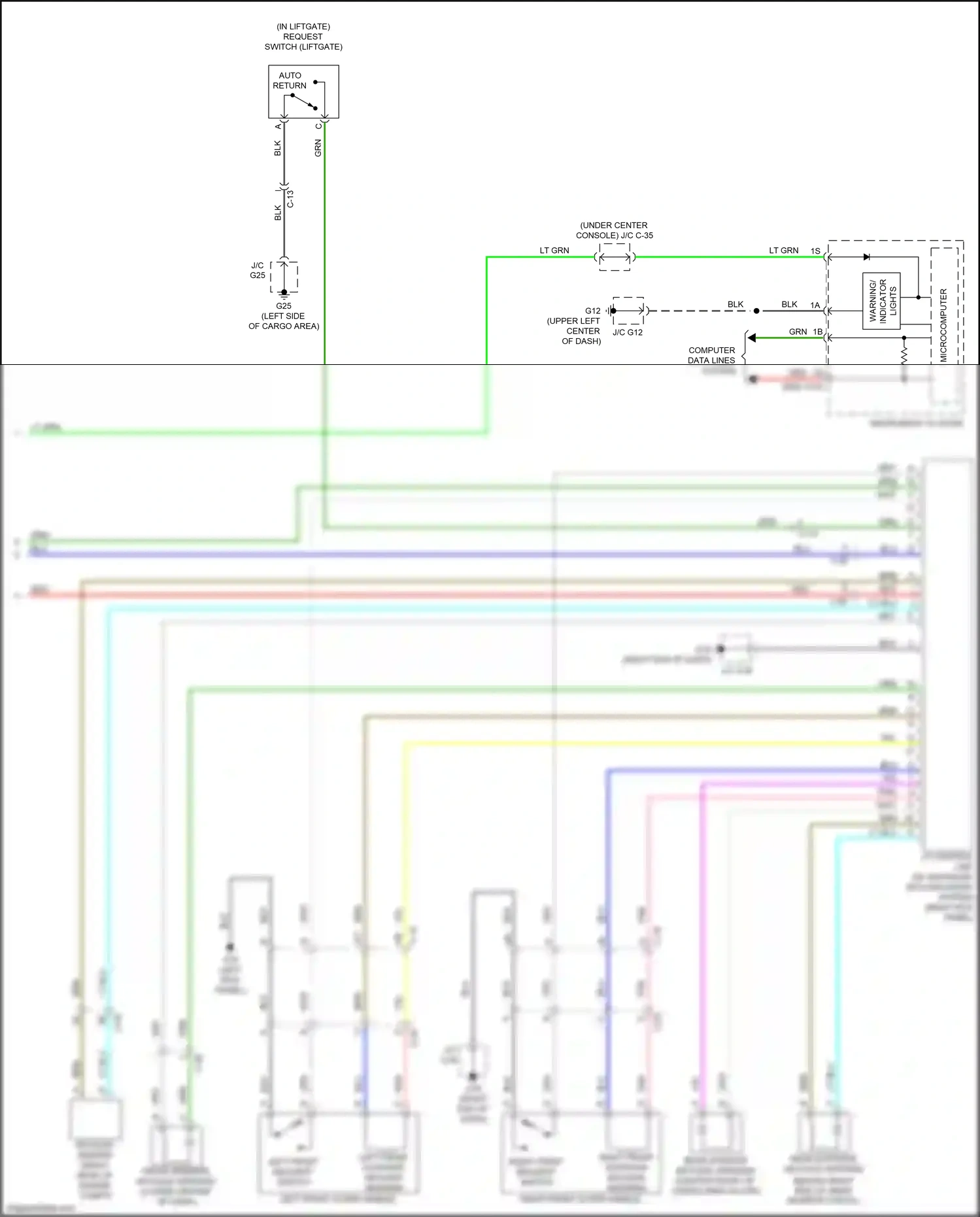 Wiring diagram computer data lines system for Mazda CX-3 I facelift (2018-2024) (10 of 81)