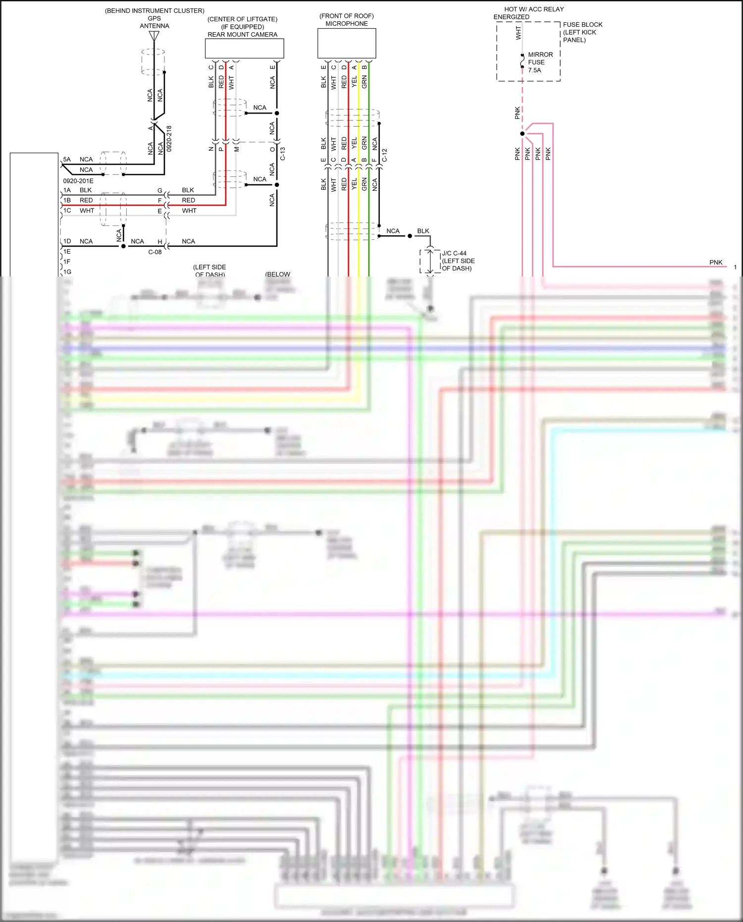 Wiring diagram fuse block for Mazda CX-3 I facelift (2018-2024) (1 of 33)