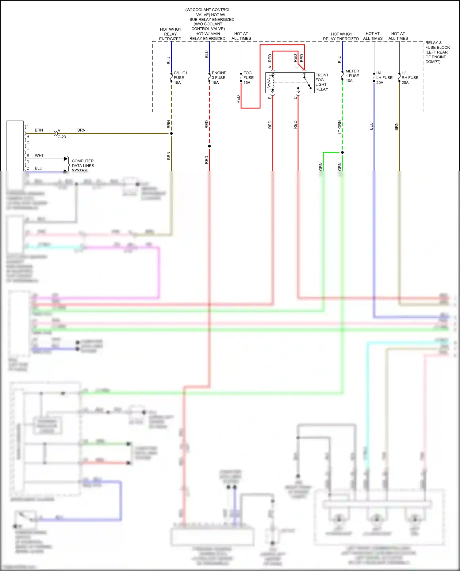 Wiring diagram grn for Mazda CX-3 I facelift (2018-2024) (2 of 128)