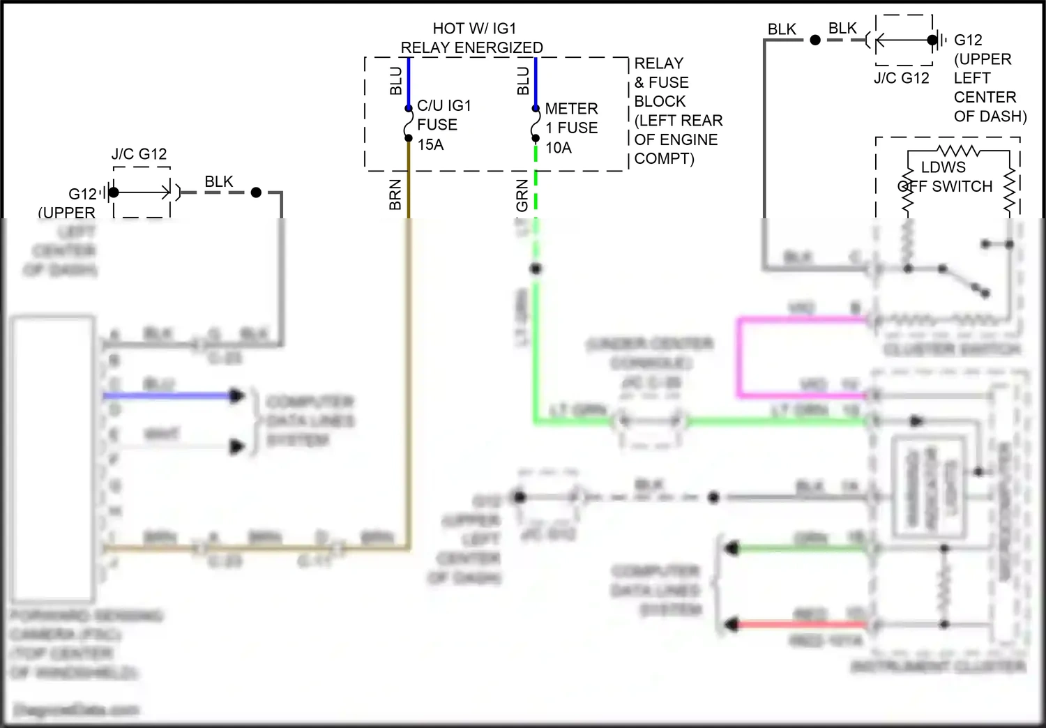 Wiring diagram grn for Mazda CX-3 I facelift (2018-2024) (47 of 128)
