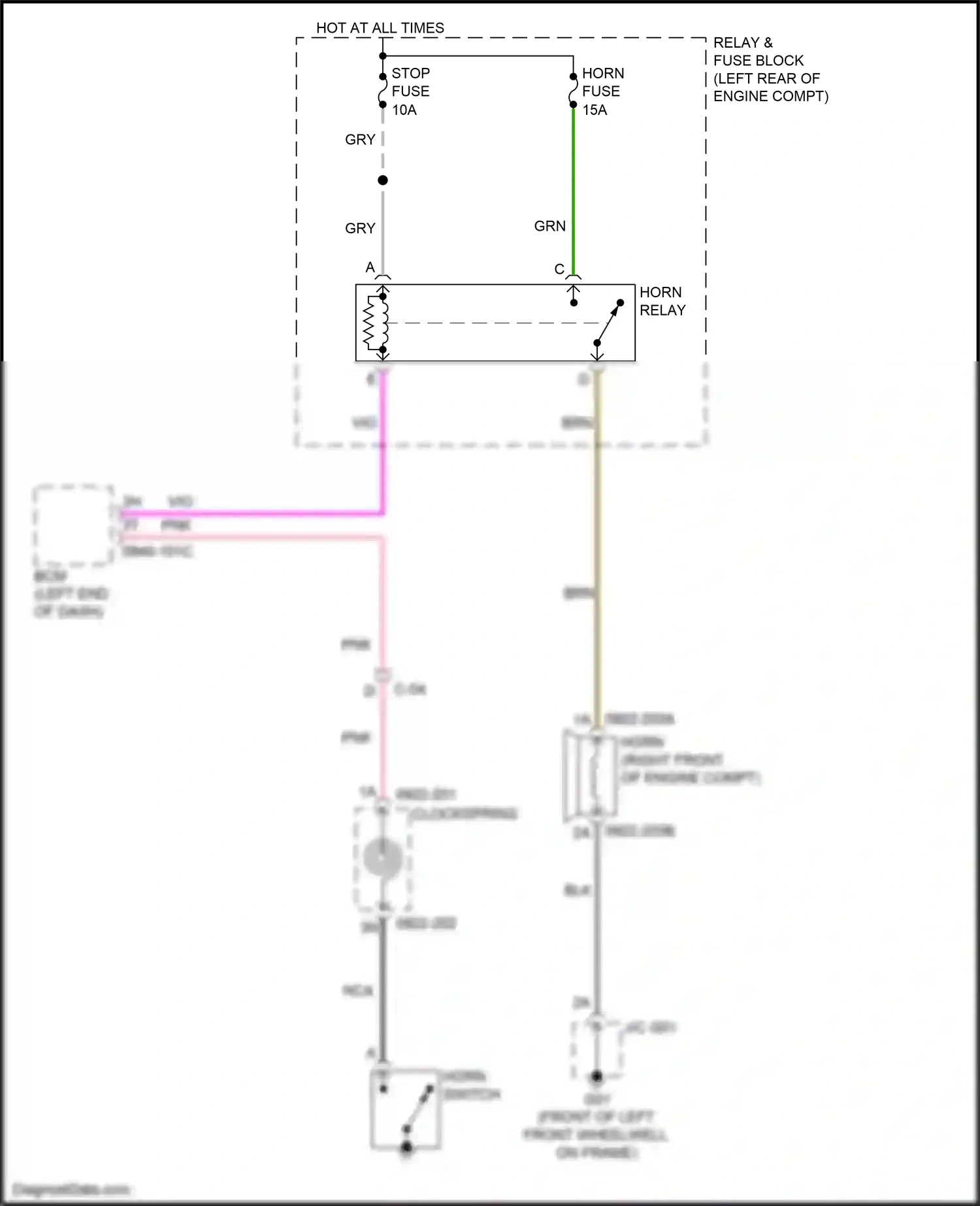 Mazda CX-3 I facelift (2018-2024) nca wiring diagram  (94 of 103)