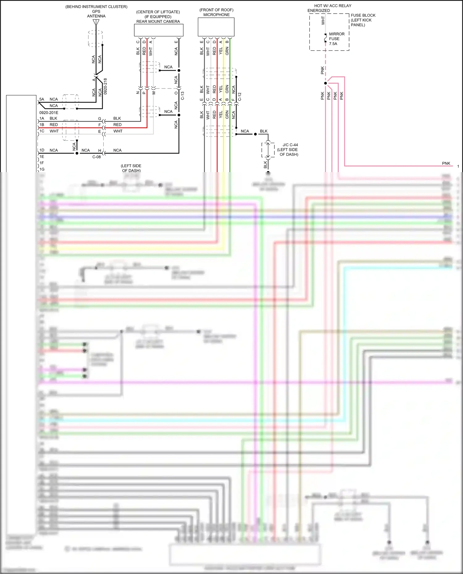 Wiring diagram nca for Mazda CX-3 I facelift (2018-2024) (26 of 103)