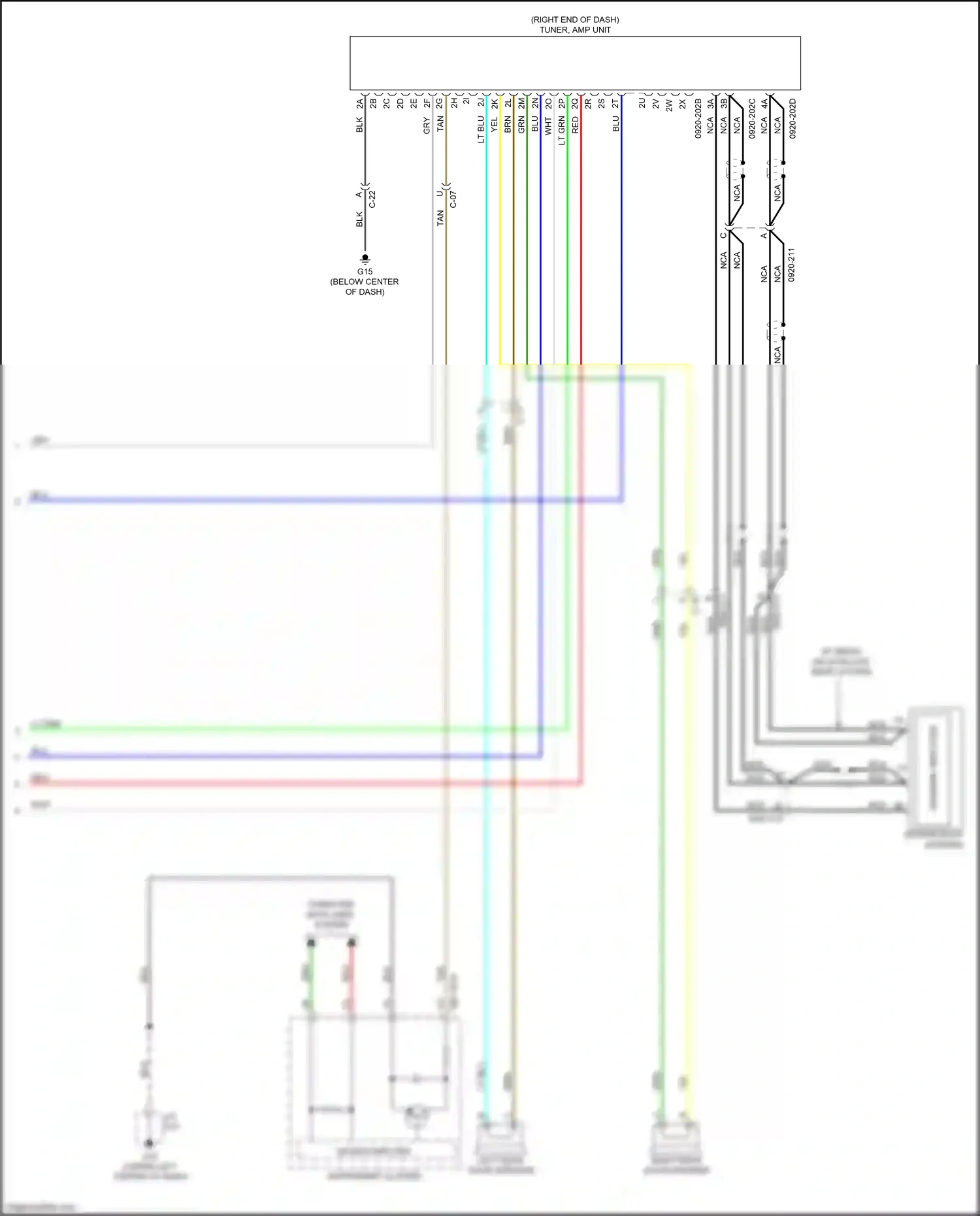 Mazda CX-3 I facelift (2018-2024) nca wiring diagram  (100 of 103)