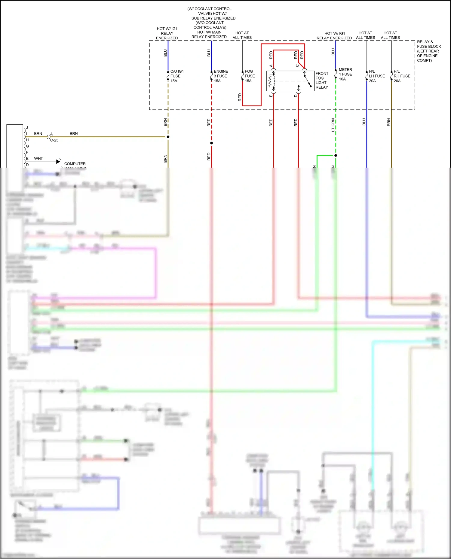 Wiring diagram red for Mazda CX-3 I facelift (2018-2024) (4 of 126)
