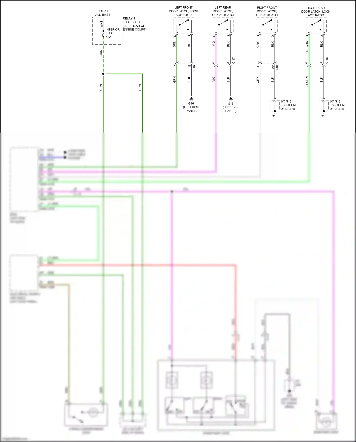 Wiring diagram red for Mazda CX-3 I facelift (2018-2024) (111 of 126)