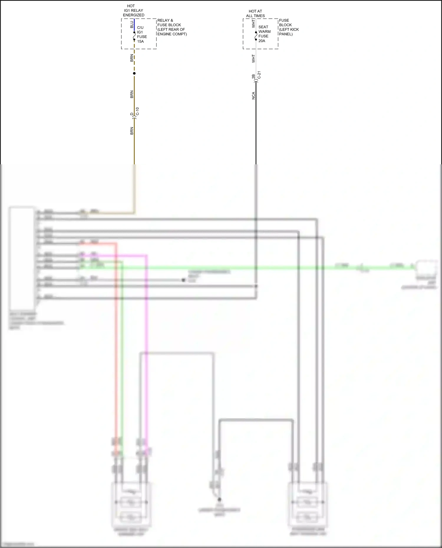 Wiring diagram red for Mazda CX-3 I facelift (2018-2024) (106 of 126)