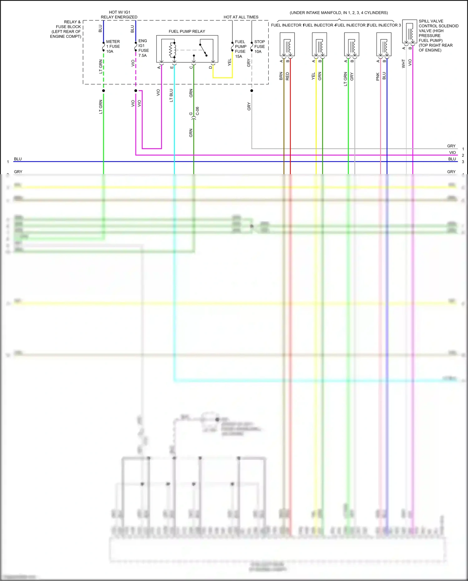 Wiring diagram relay energized for Mazda CX-3 I facelift (2018-2024) (32 of 32)