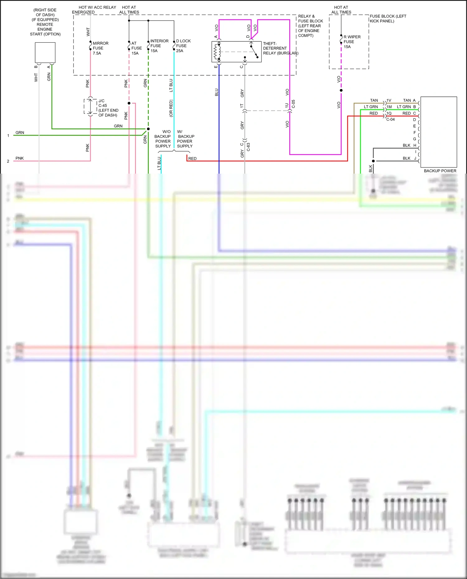 Wiring diagram steering angle sensor for Mazda CX-3 I facelift (2018-2024) (1 of 2)