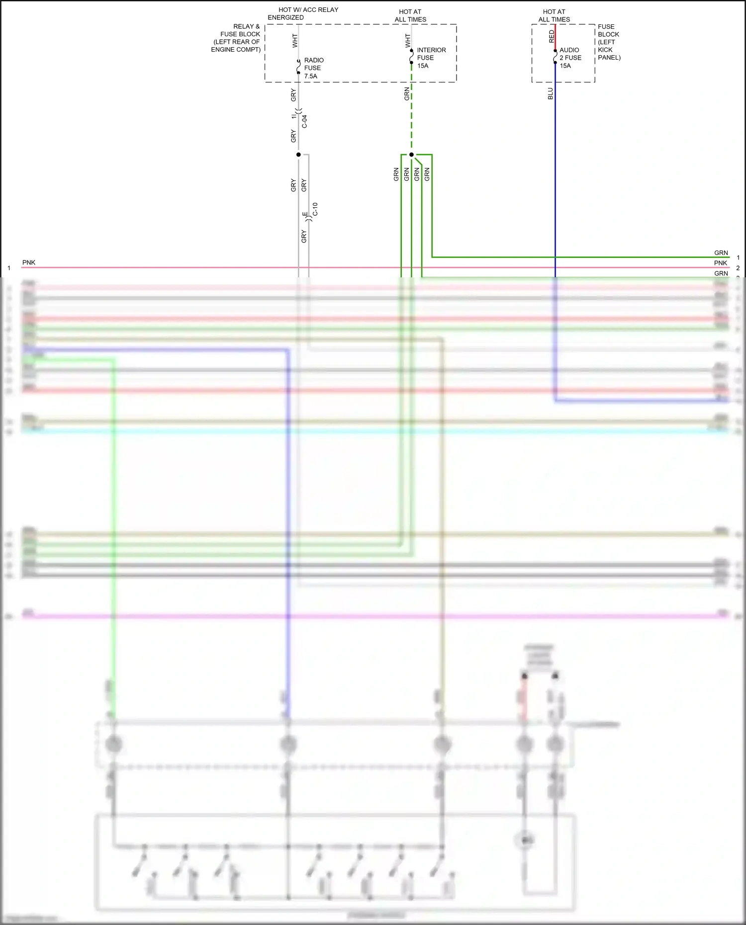 Wiring diagram steering switch for Mazda CX-3 I facelift (2018-2024) (5 of 14)