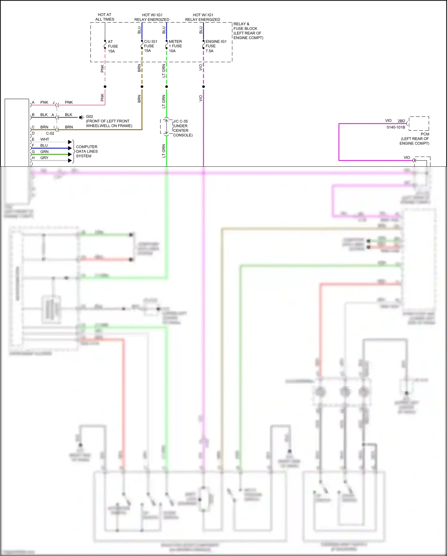 Wiring diagram vio for Mazda CX-3 I facelift (2018-2024) (43 of 111)