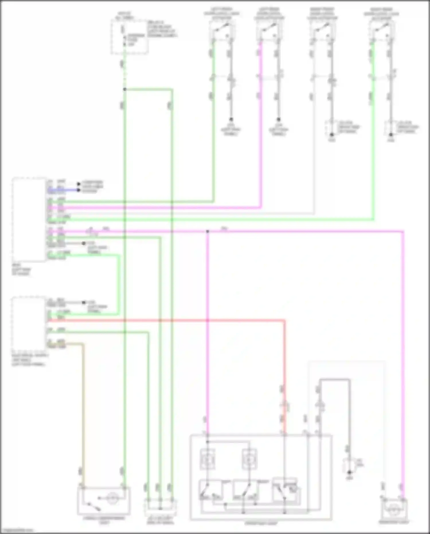 CX-3 Mazda I (2015-2018): Courtesy lamps circuit