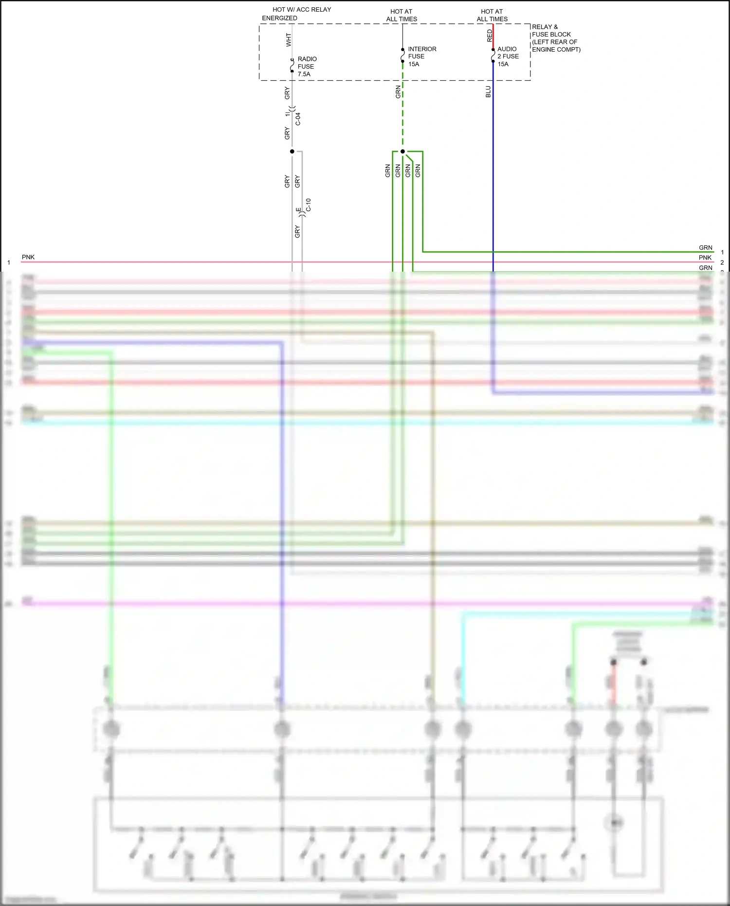 Wiring diagram 0922-202 for Mazda CX-3 I (2015-2018) (5 of 9)