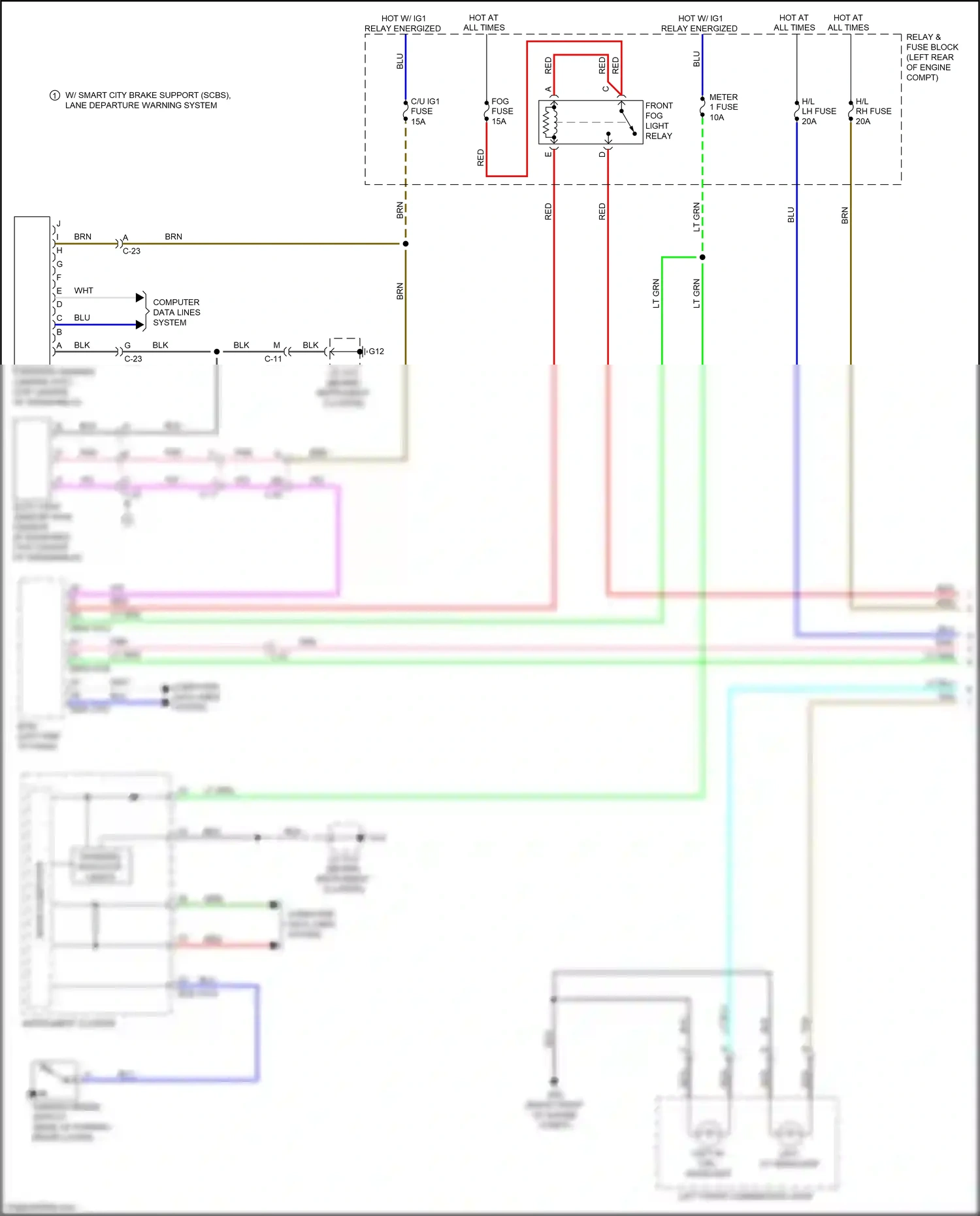 Wiring diagram blu for Mazda CX-3 I (2015-2018) (7 of 85)