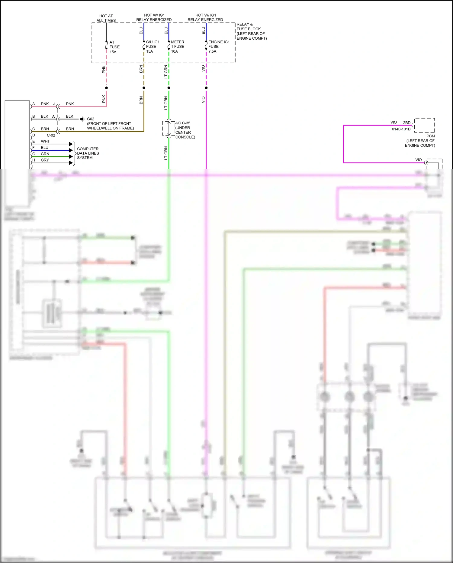 Wiring diagram blu for Mazda CX-3 I (2015-2018) (52 of 85)