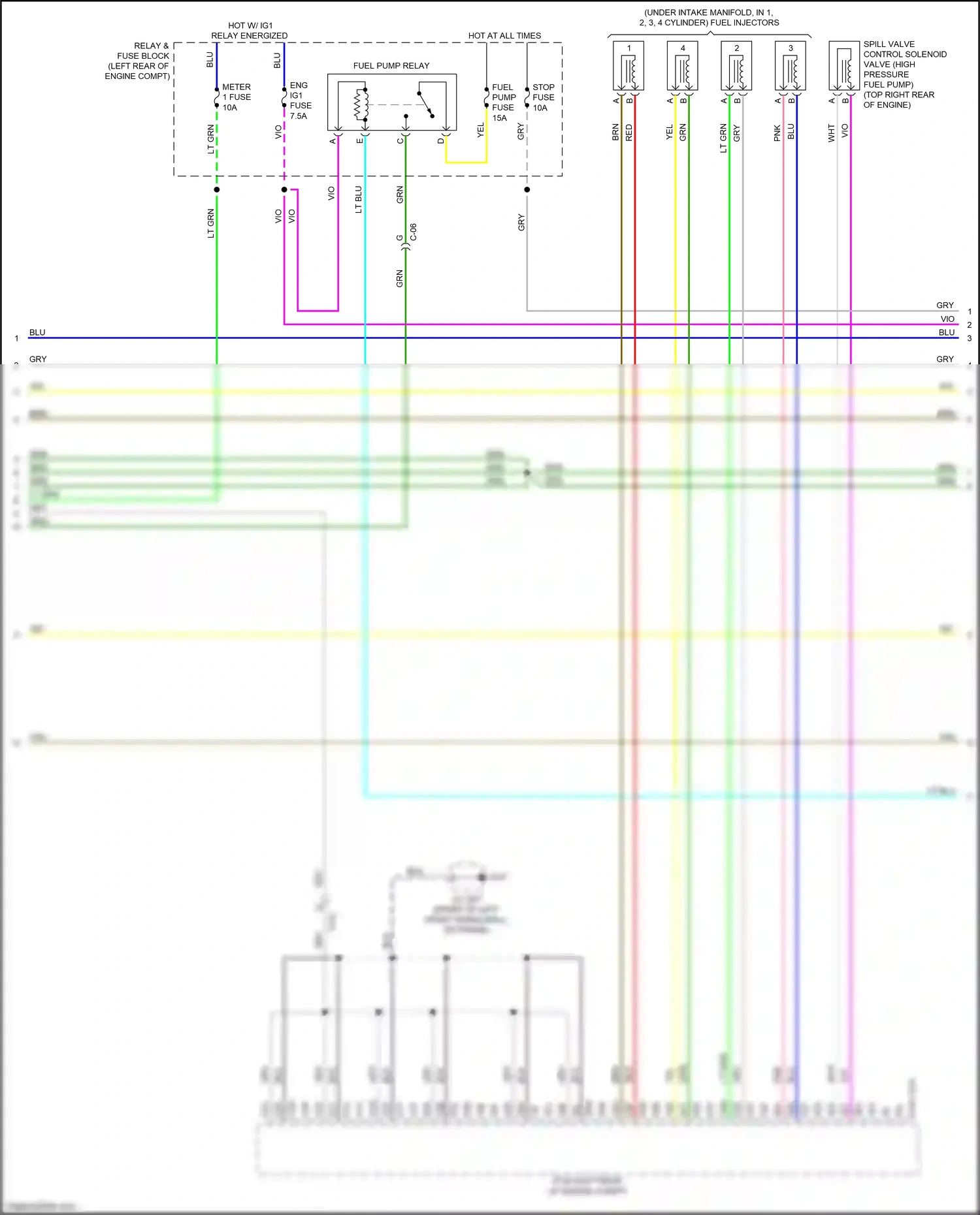 Wiring diagram c-06 for Mazda CX-3 I (2015-2018) (8 of 9)