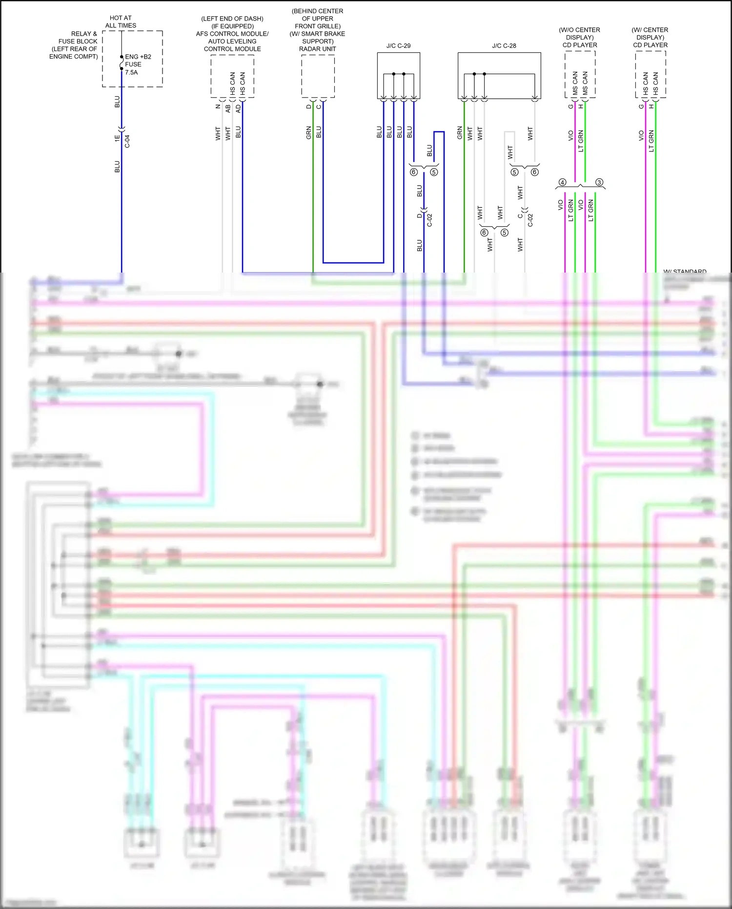 Wiring diagram eps control module for Mazda CX-3 I (2015-2018) (1 of 3)
